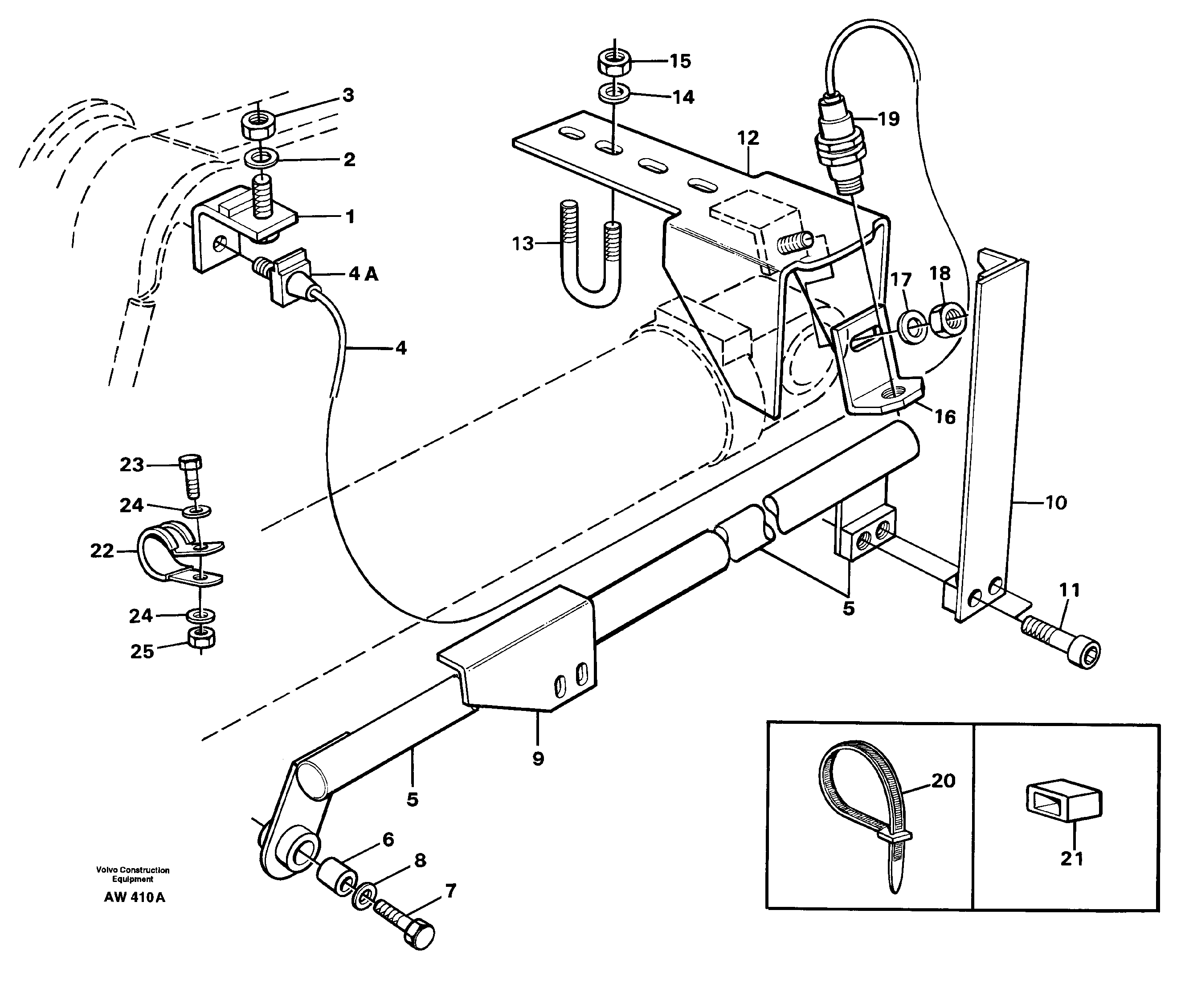 Boom kickout and bucket positioner.  STD,   USA,   33809 — volvo parts diagram