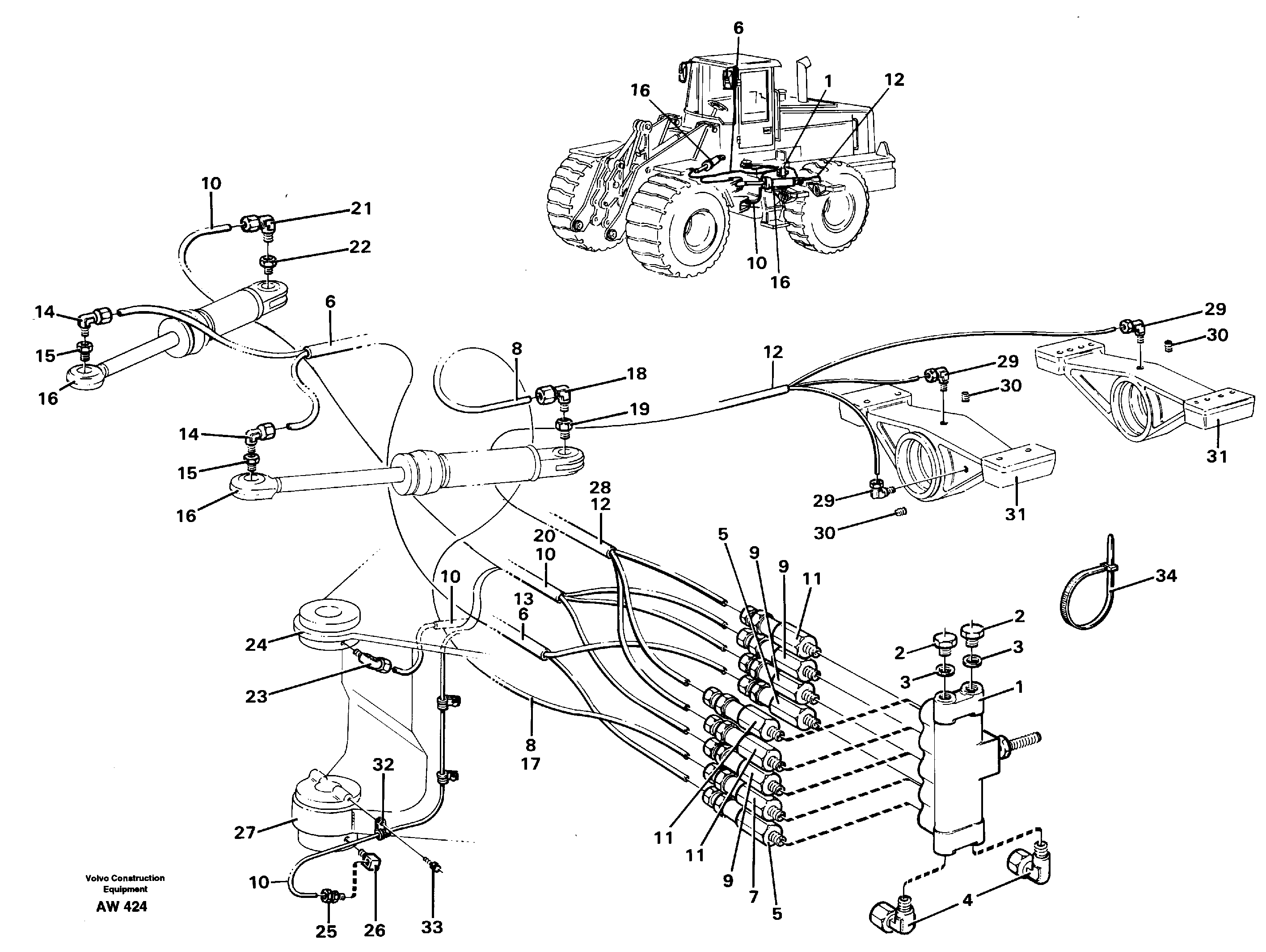 Distribution block, B1.  94803 — volvo parts diagram