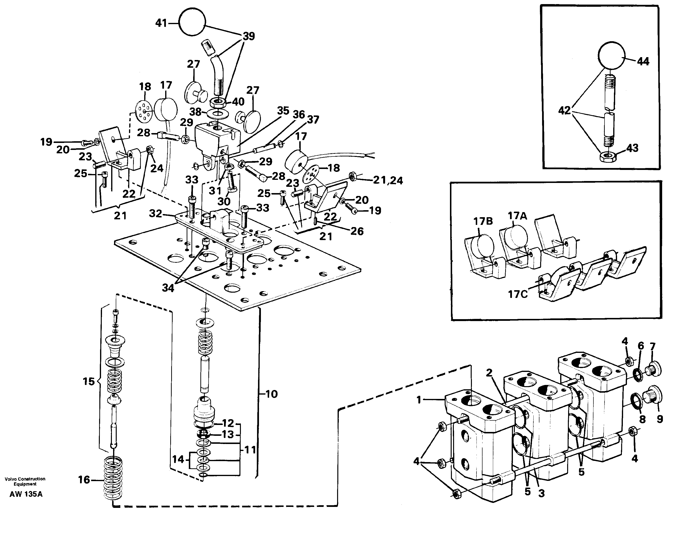 Servo valve.  STD,   USA,   33809 — volvo parts diagram