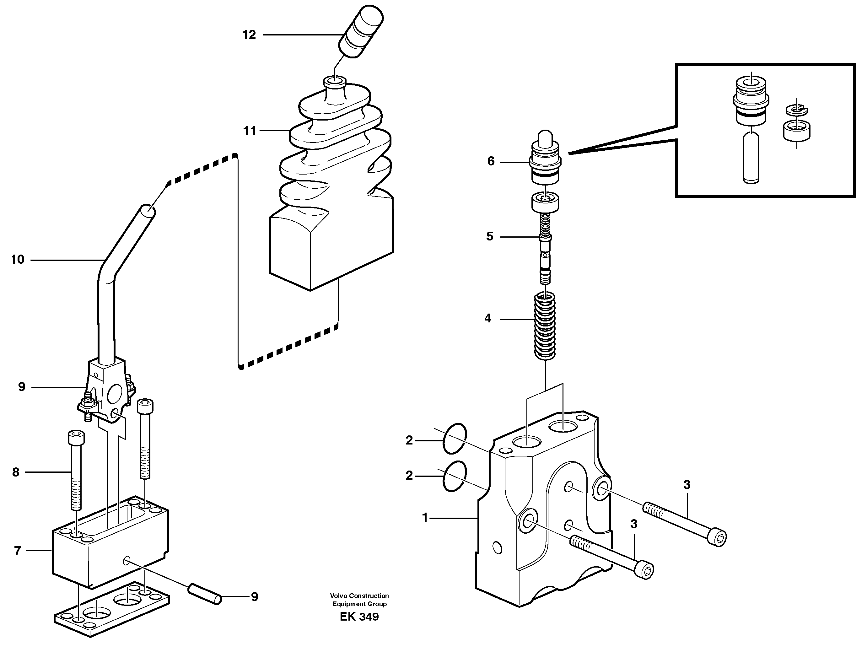 Control valve.  80126 — volvo parts diagram