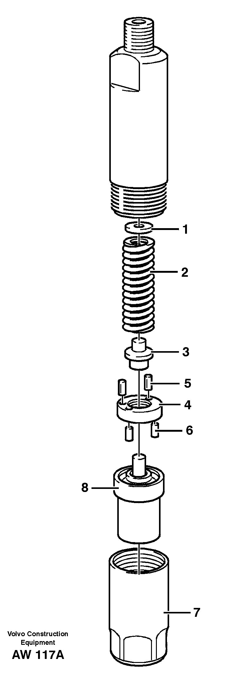 Injector — volvo parts diagram