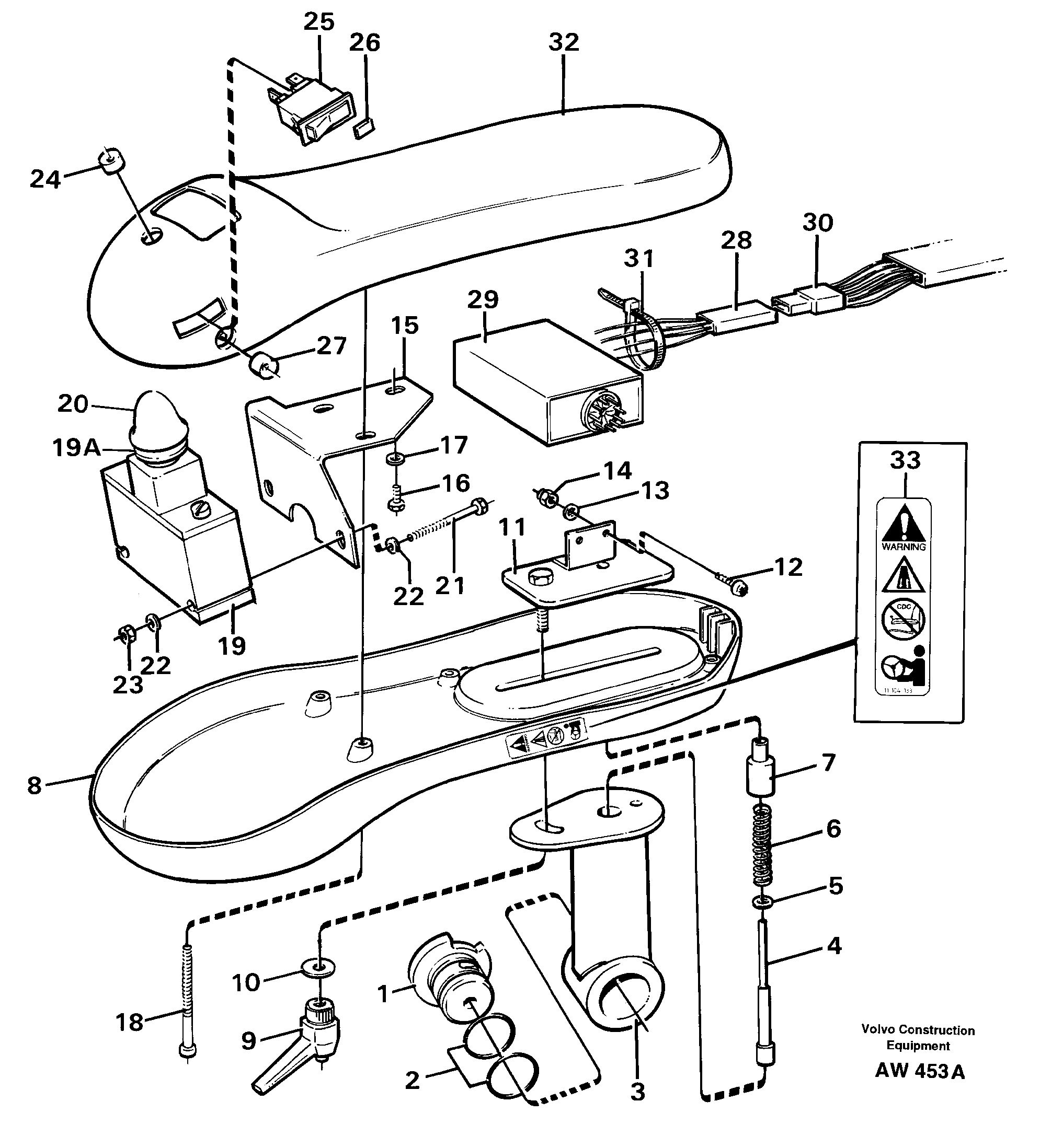 Arm rest.  94602, 93909 — volvo parts diagram