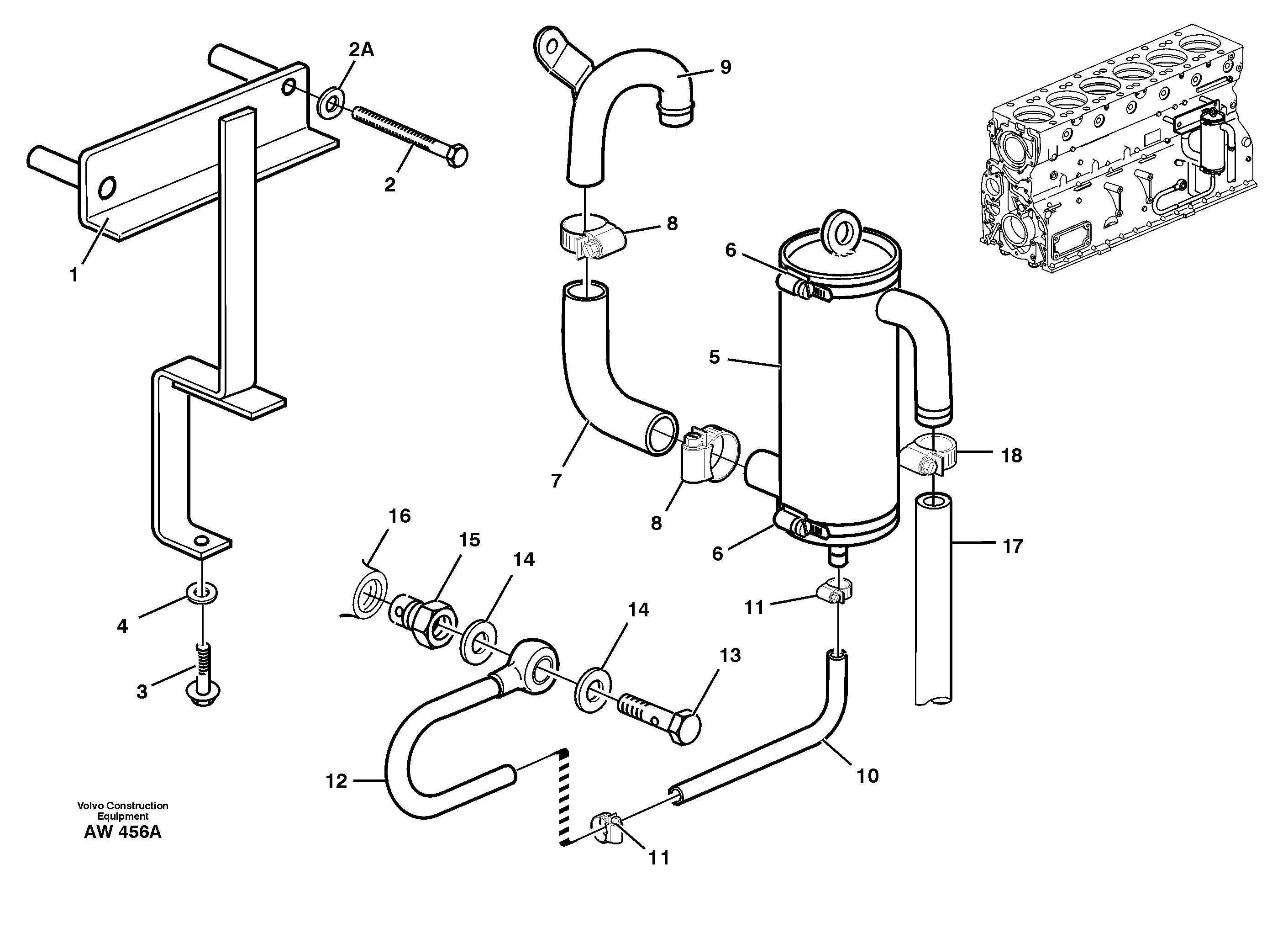Crankcase ventilation — volvo parts diagram