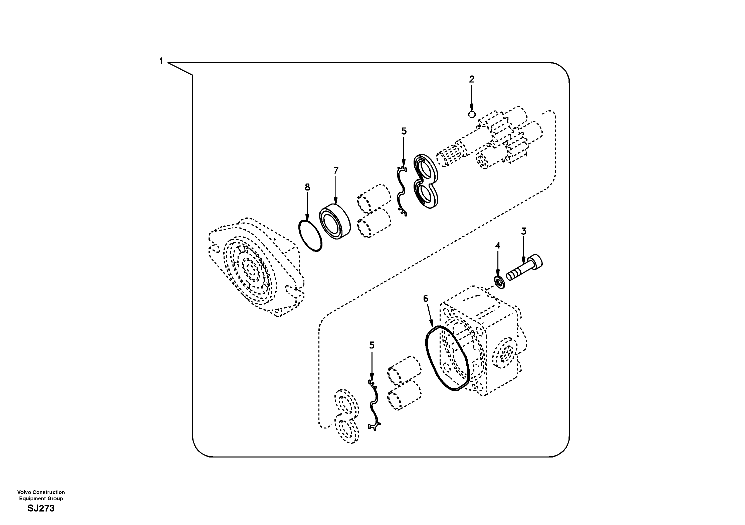 Hydraulic gear pump — volvo parts diagram