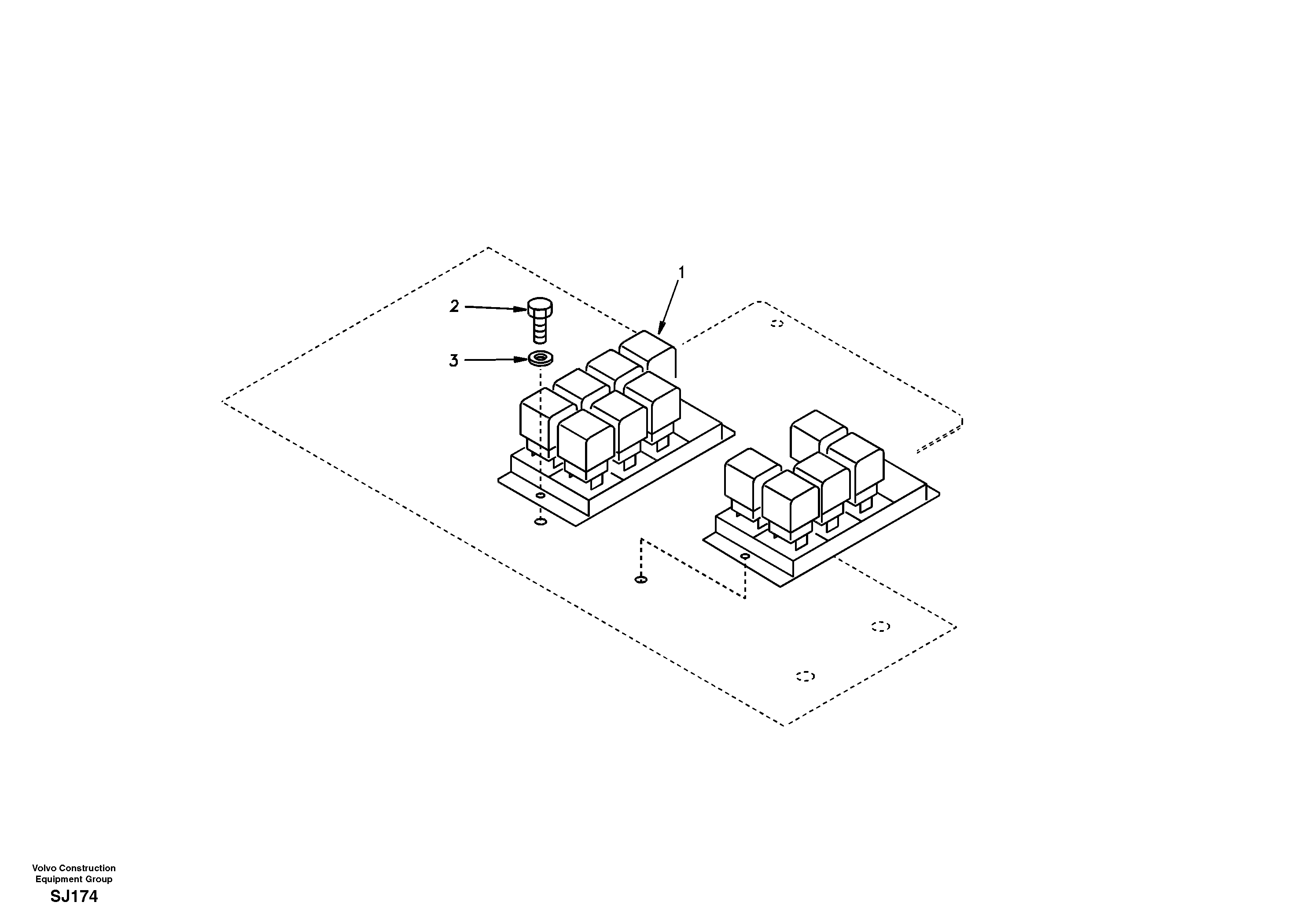 Electrical relay — volvo parts diagram