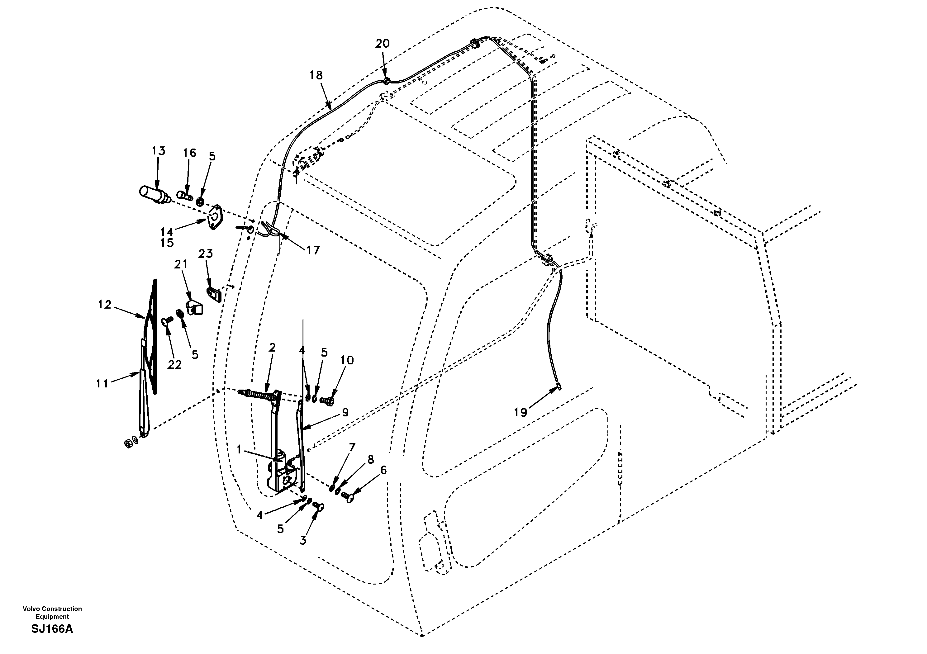 Windshield wiper  EK08A001 STD(EXCL USA)   EK08A005 USA,STD — volvo parts diagram