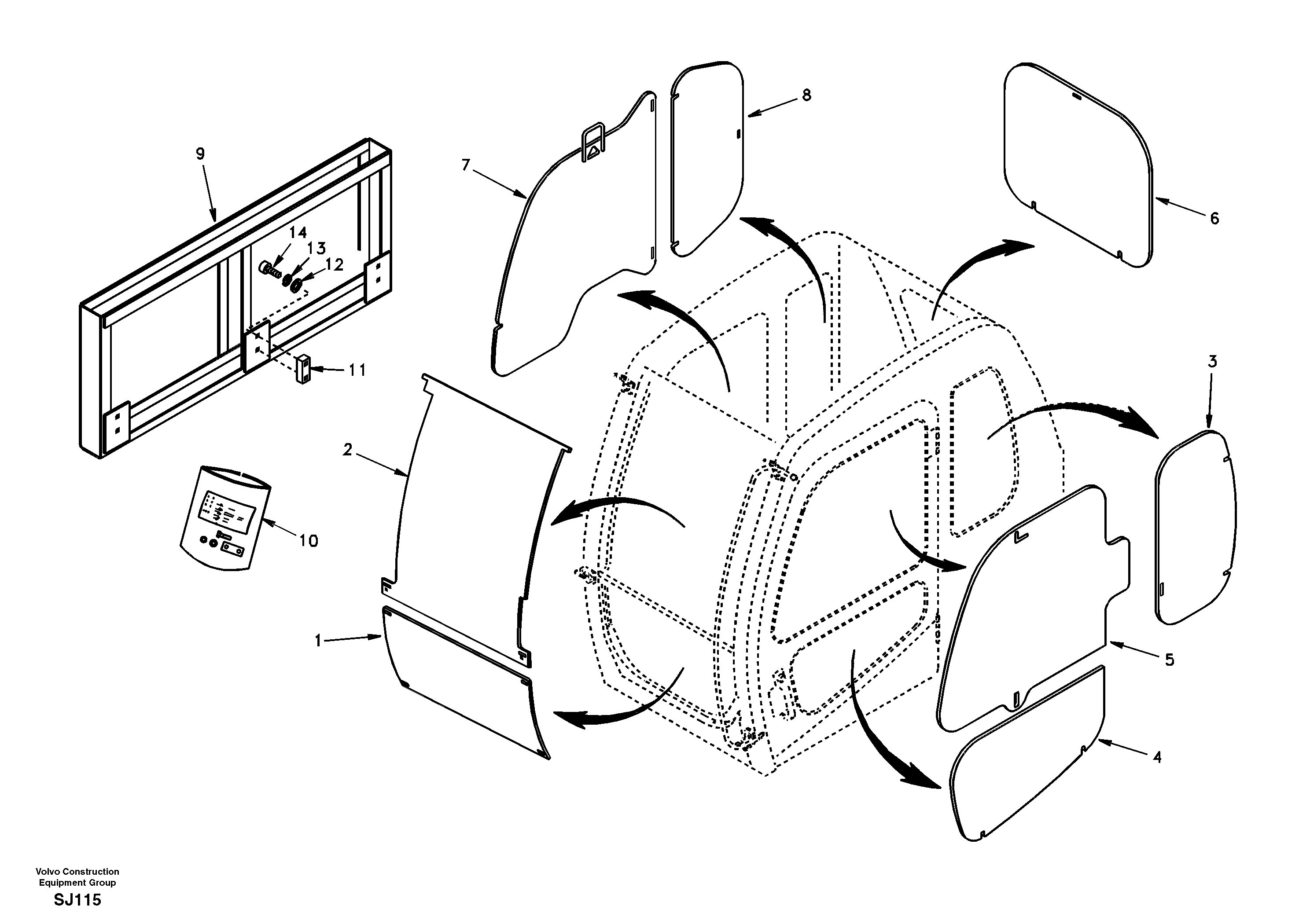 Antitheft system — volvo parts diagram