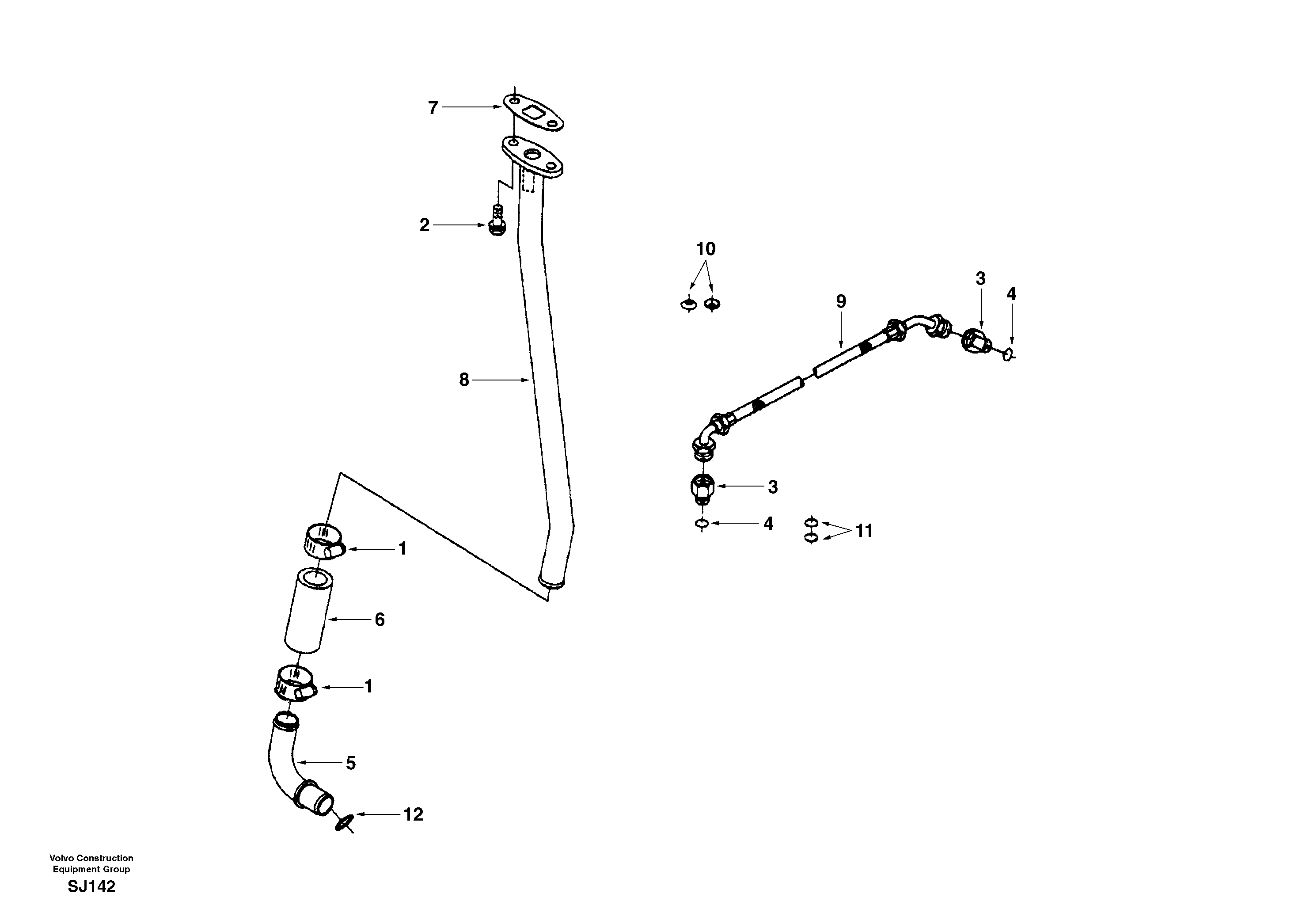 Turbocharger, plumbing — volvo parts diagram