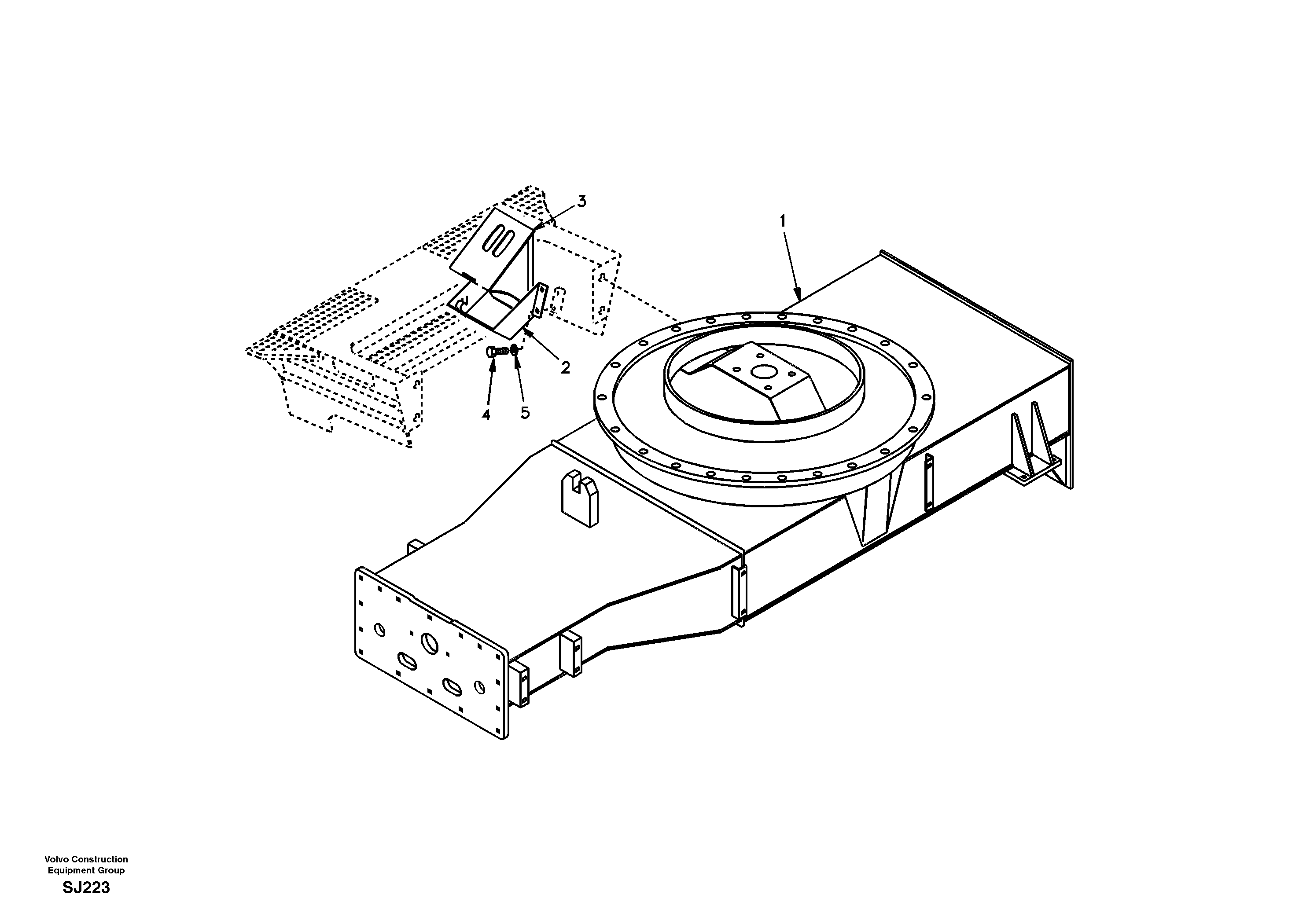Undercarriage frame — volvo parts diagram