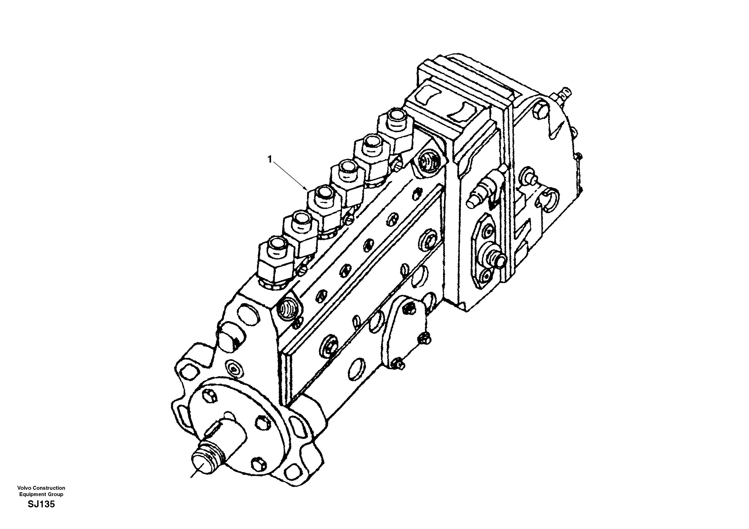 Injection pump — volvo parts diagram
