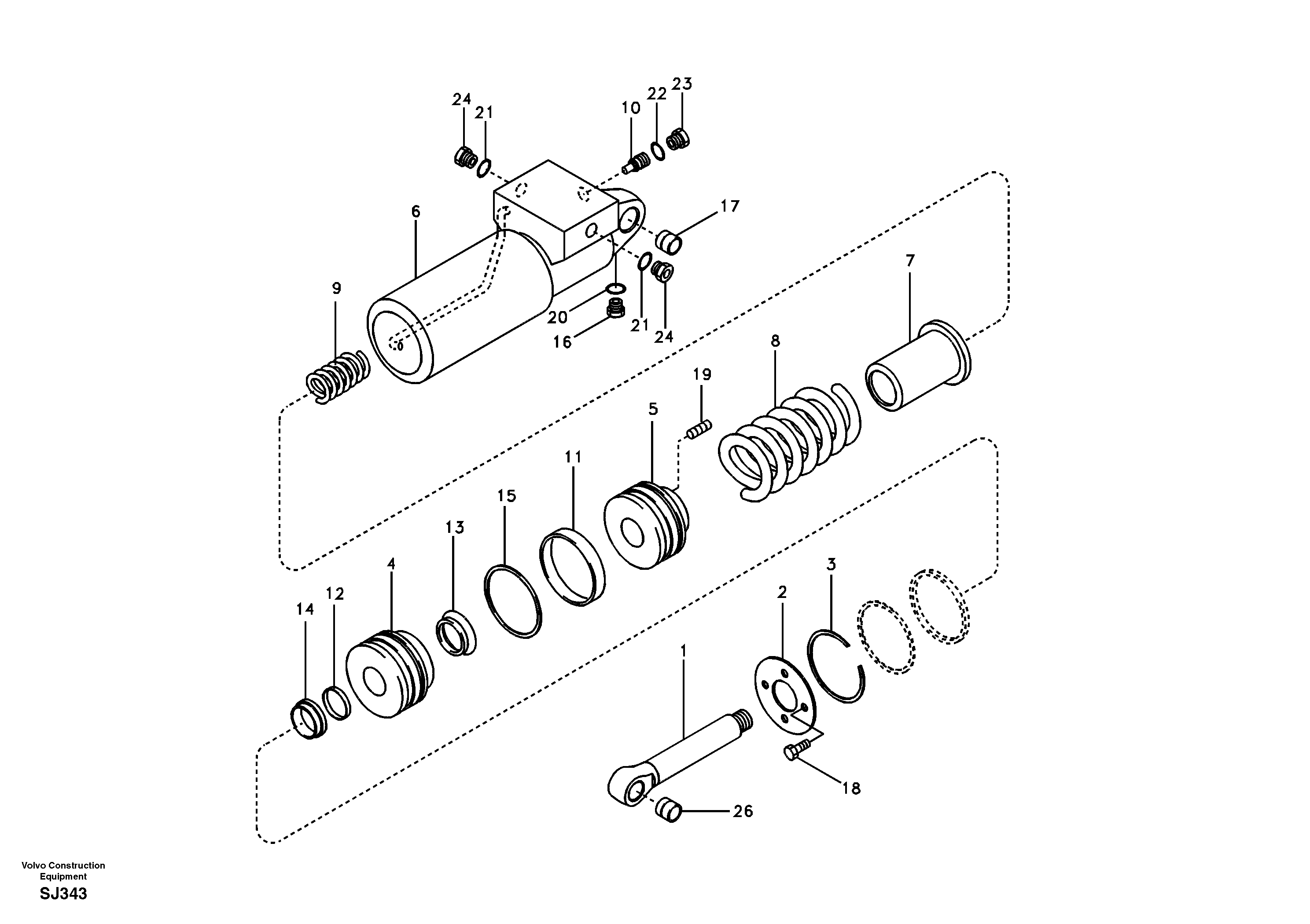 Quick fit cylinder — volvo parts diagram