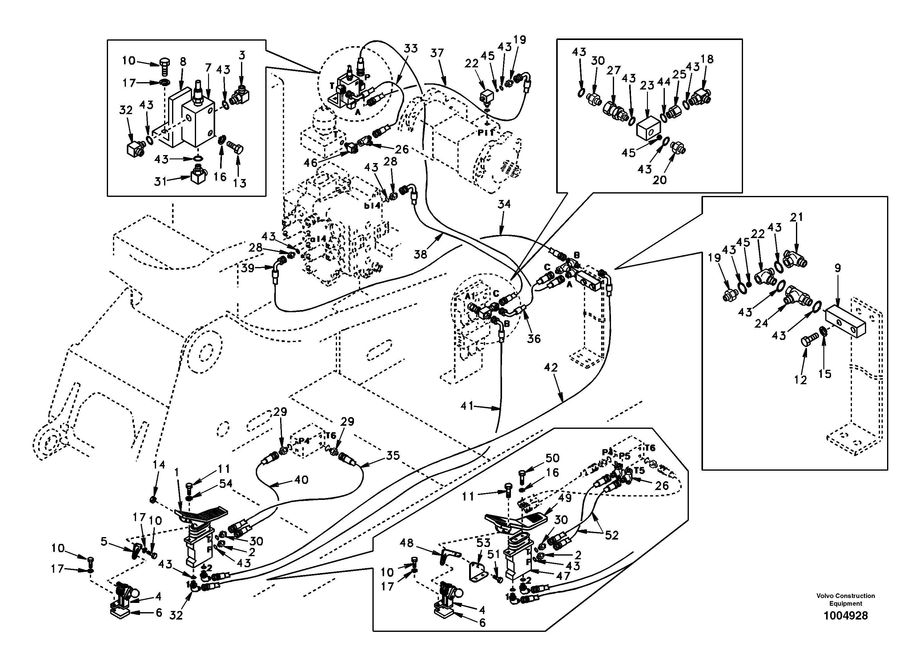 Working hydraulic, hammer and shear for 1st pump flow  8278581 SER NO 3454- — volvo parts diagram