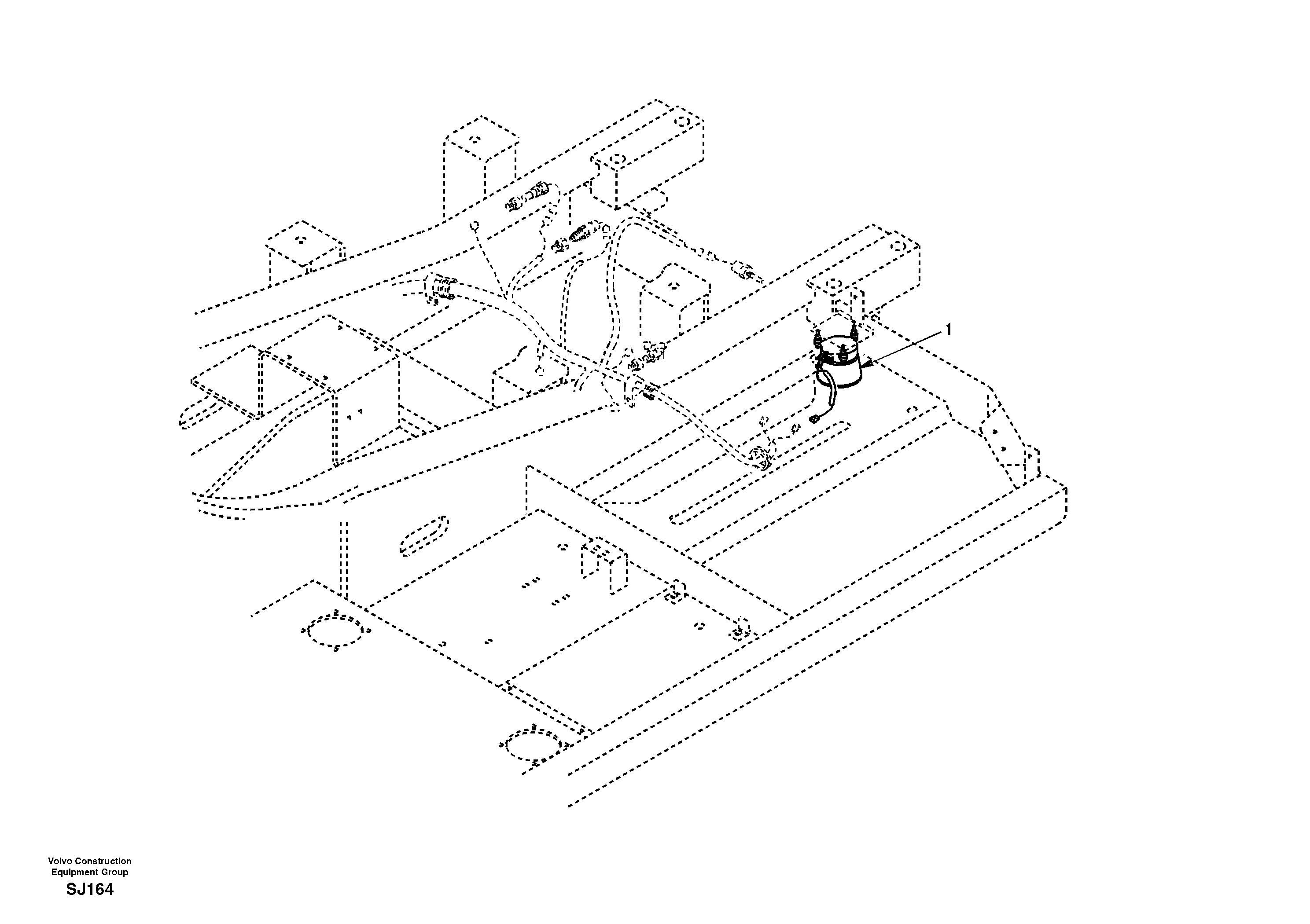 Back-up warning unit — volvo parts diagram