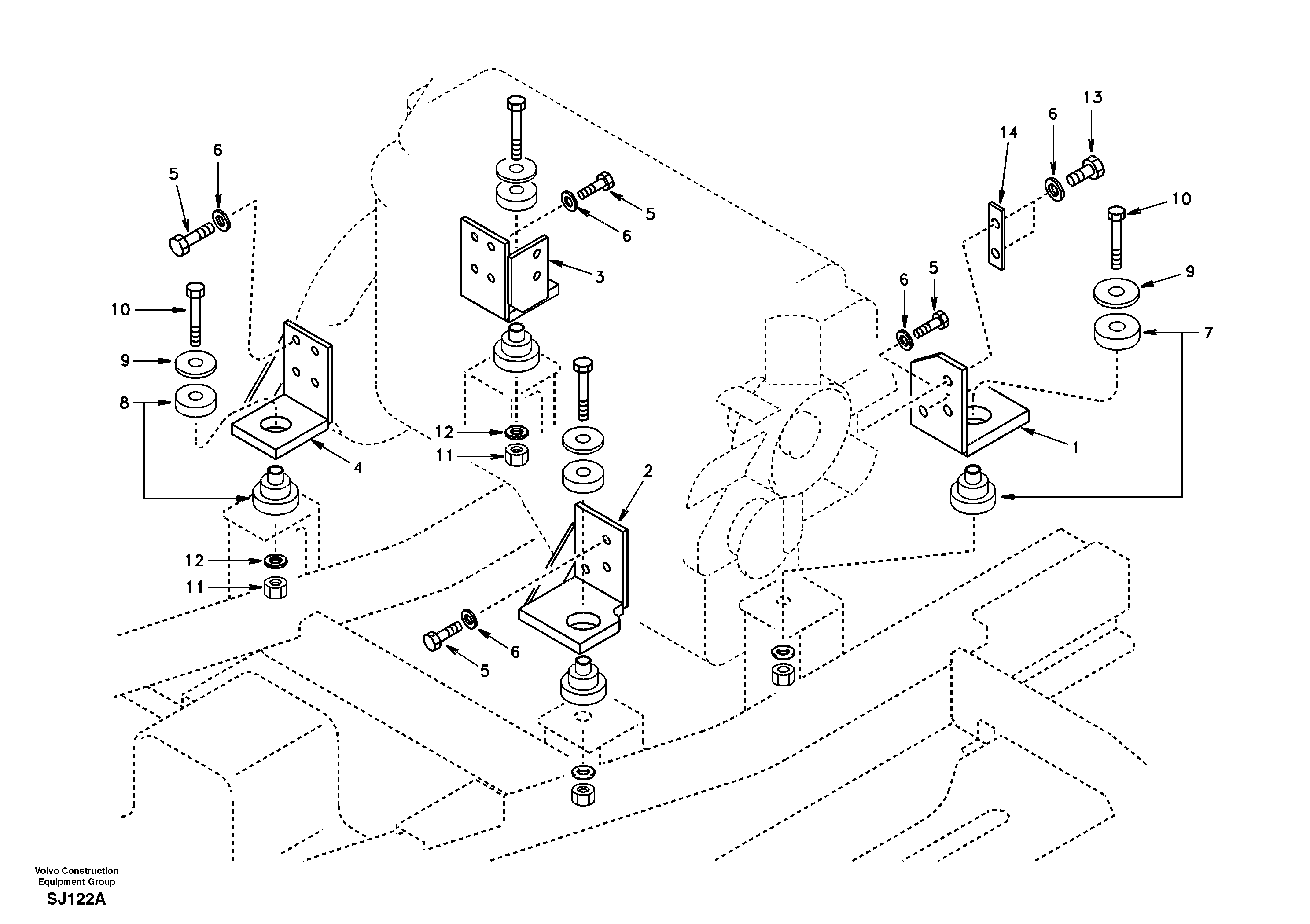 Engine mount — volvo parts diagram