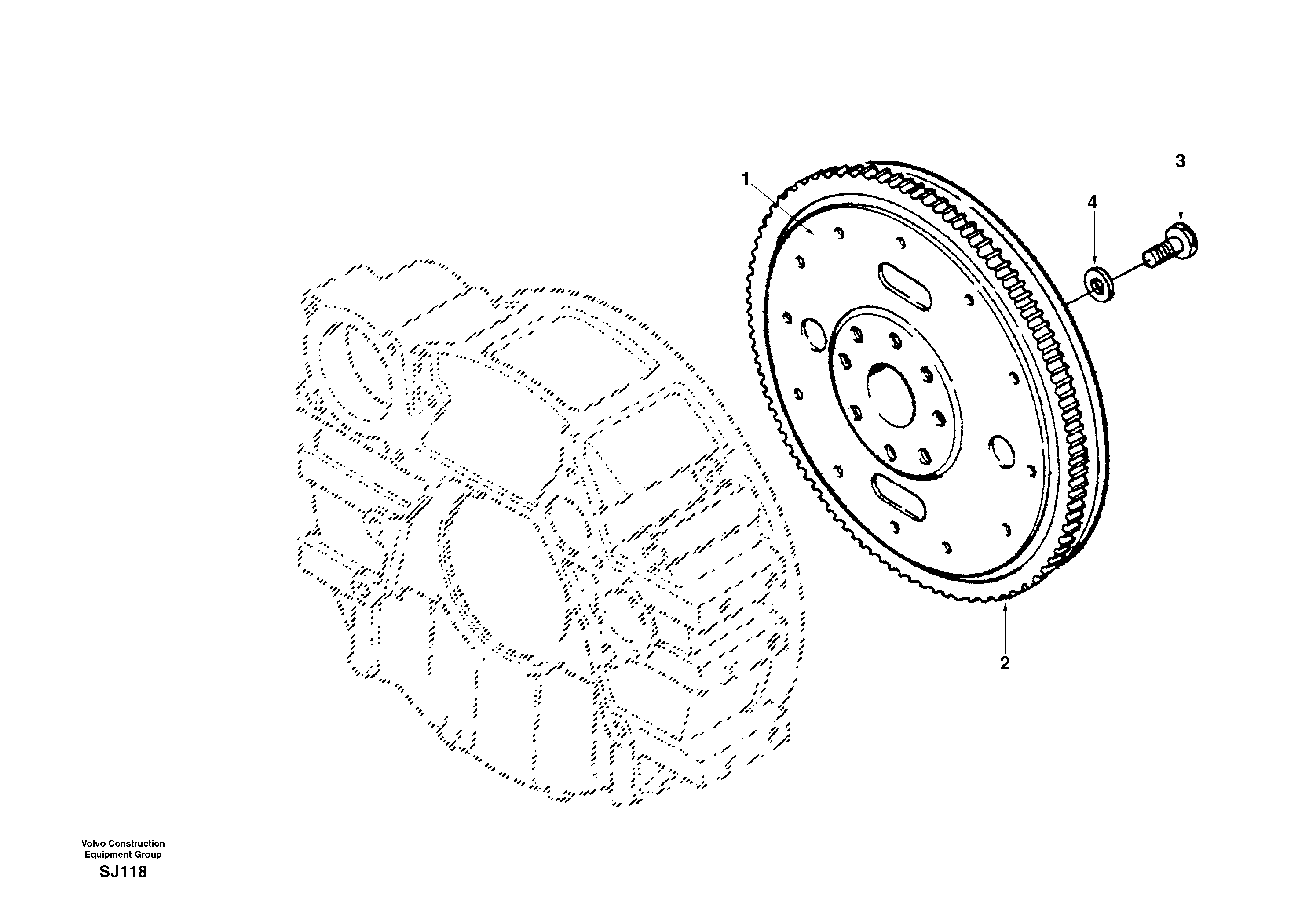 Flywheel — volvo parts diagram