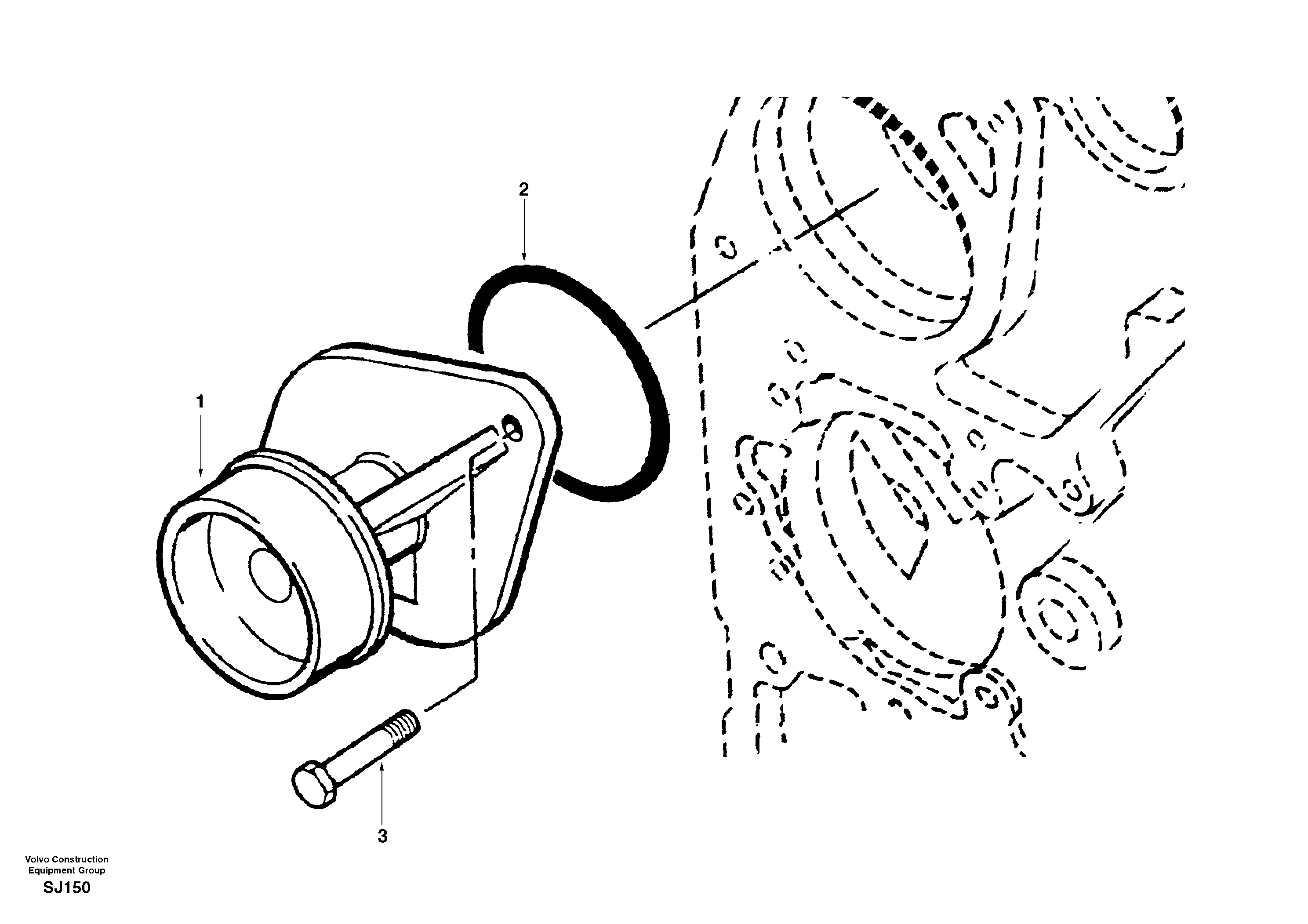 Water pump — volvo parts diagram