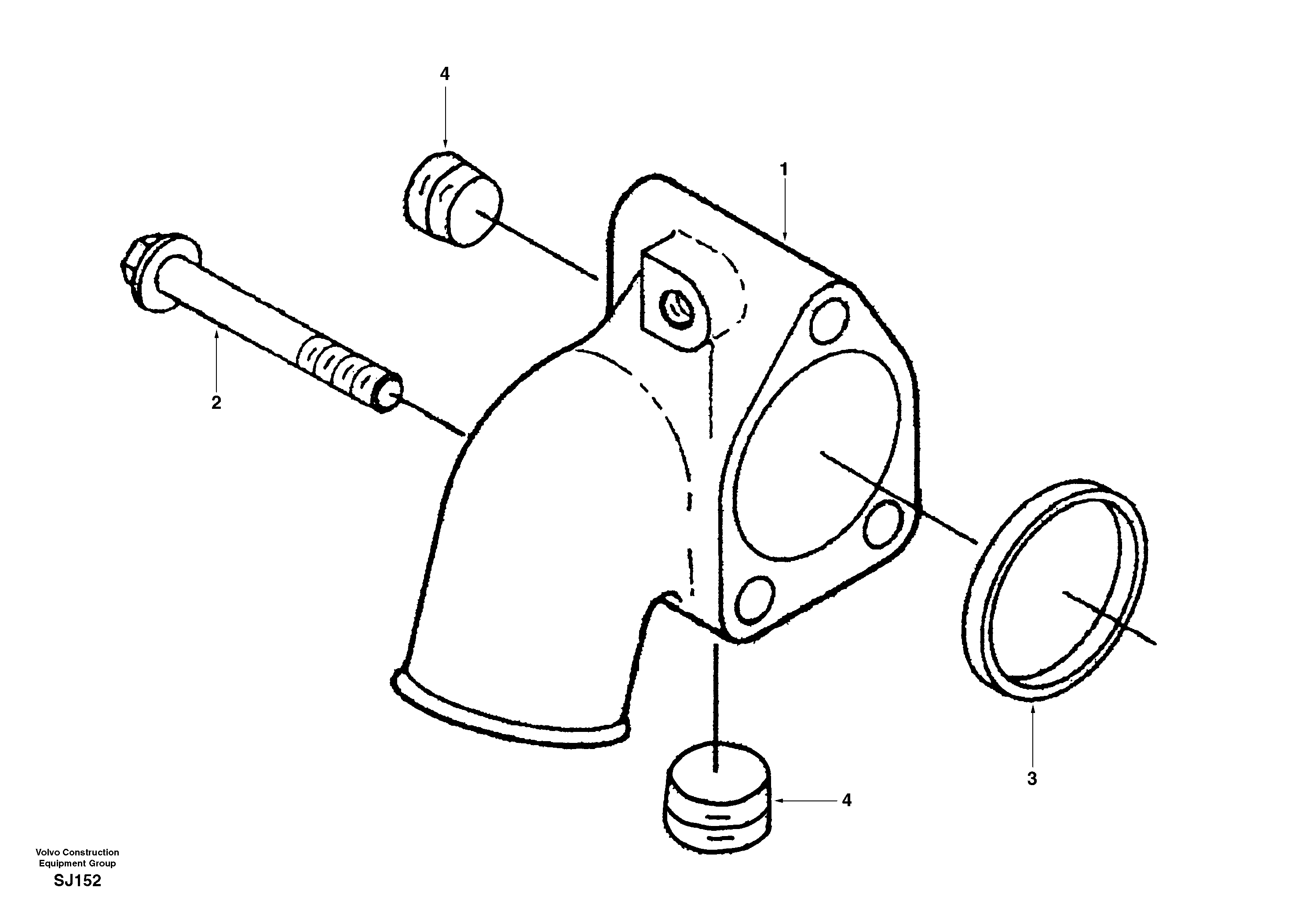 Water inlet connection — volvo parts diagram