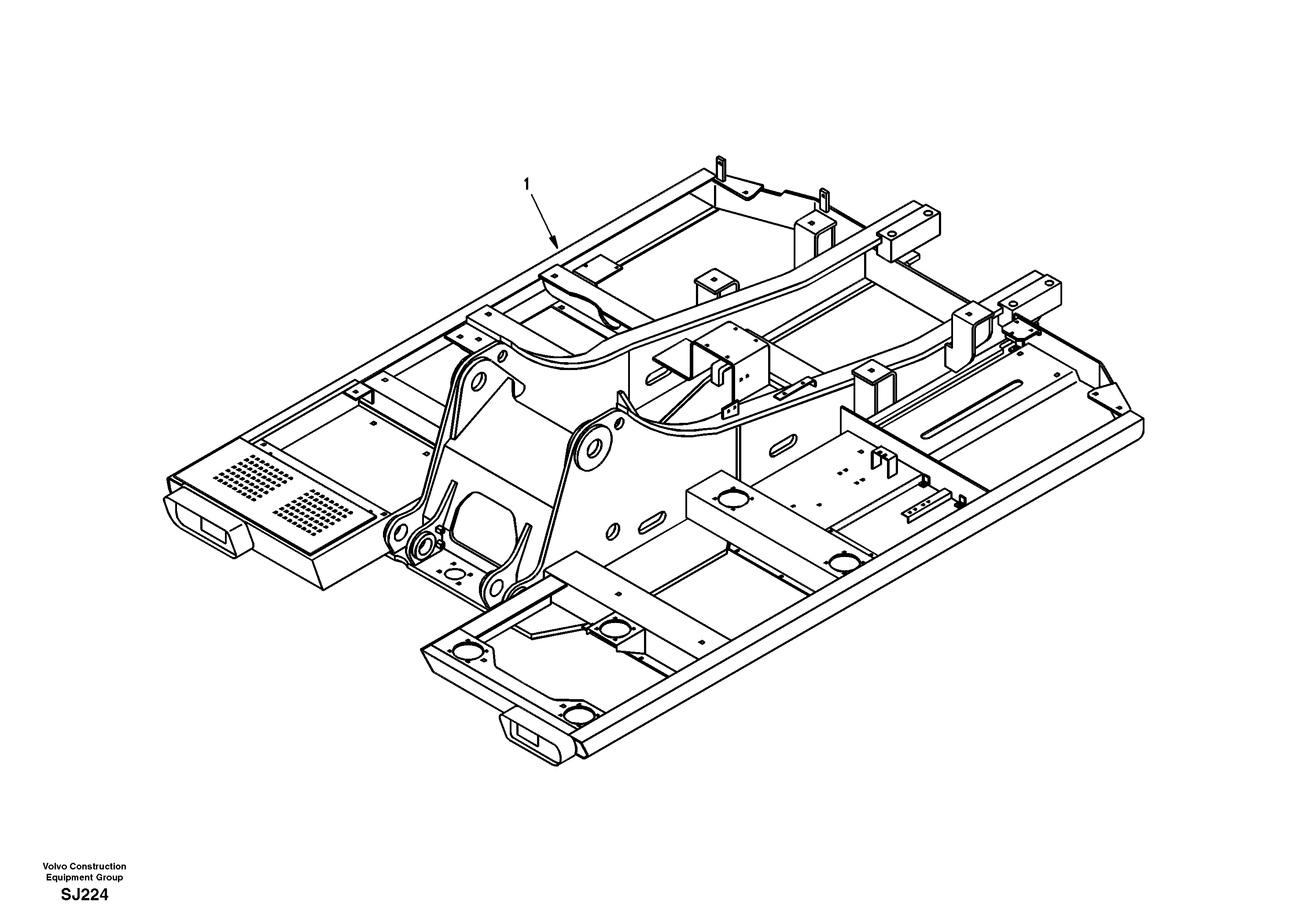 Upper frame — volvo parts diagram