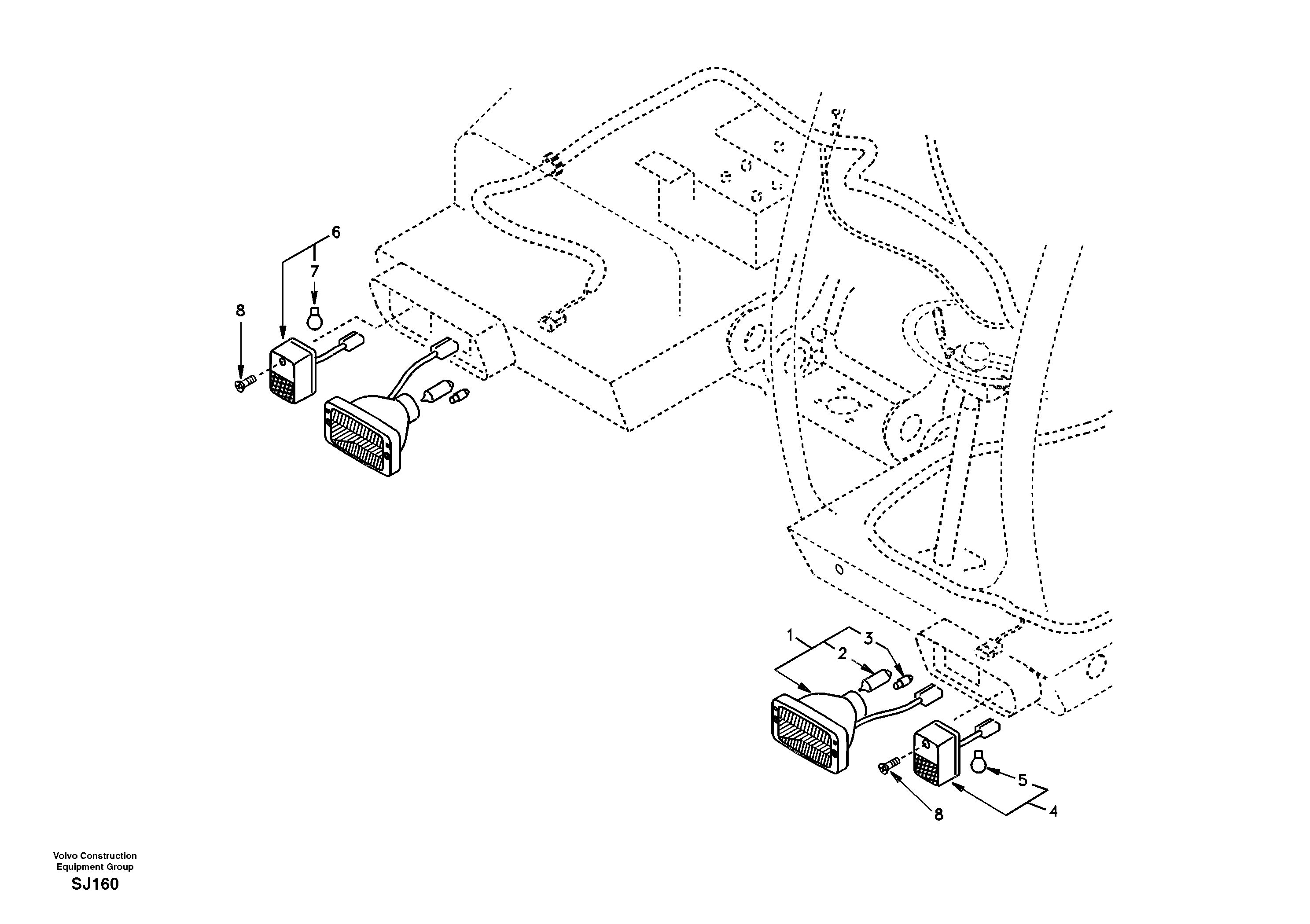 Lighting, front — volvo parts diagram