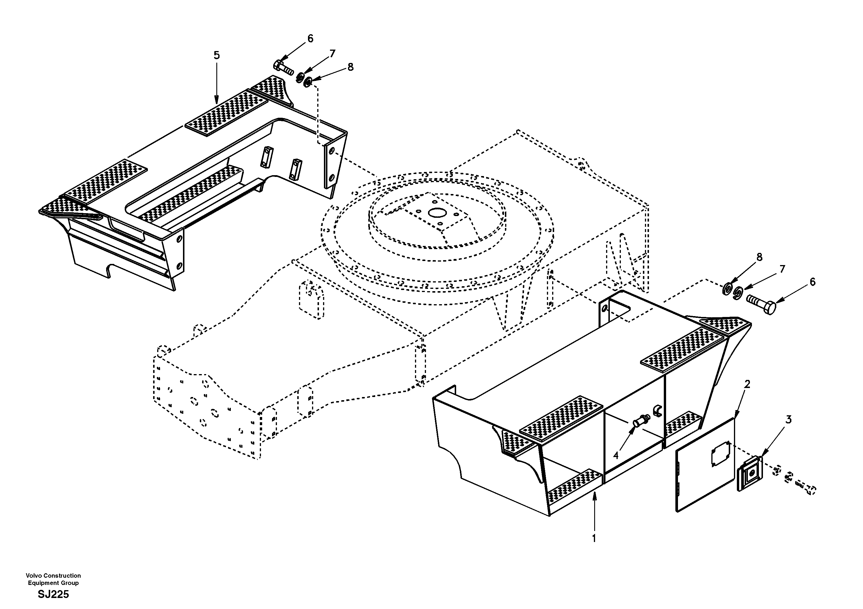 Foot step — volvo parts diagram