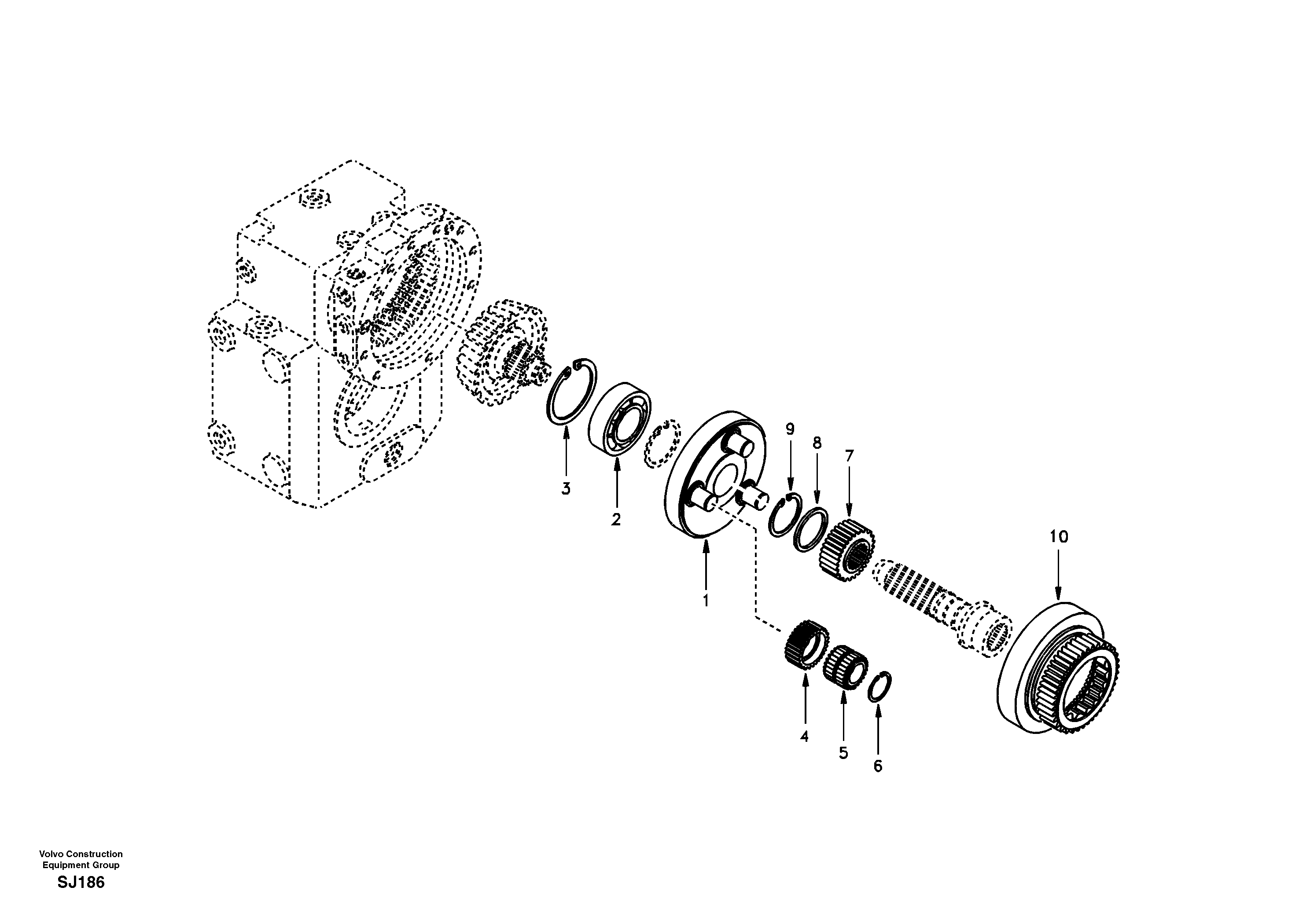 Planetary drive — volvo parts diagram