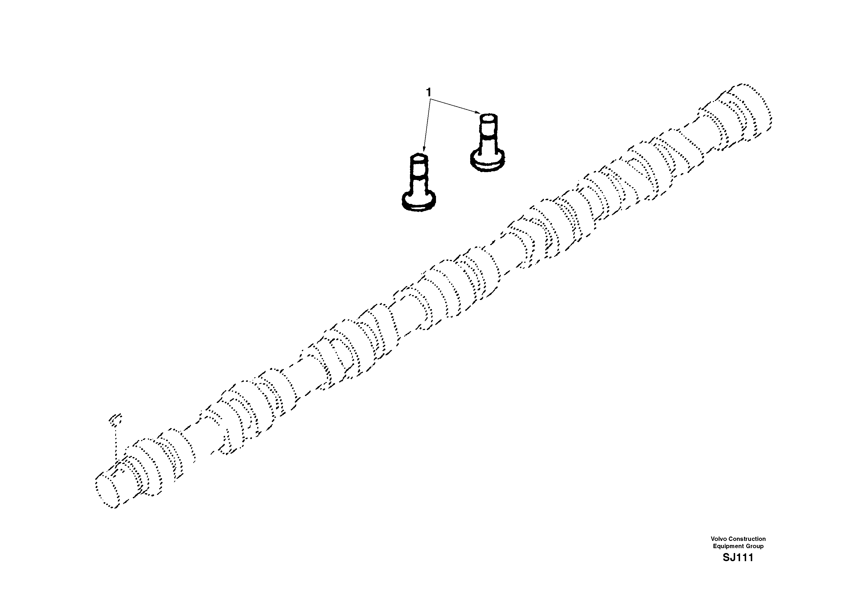 Valve tappet — volvo parts diagram