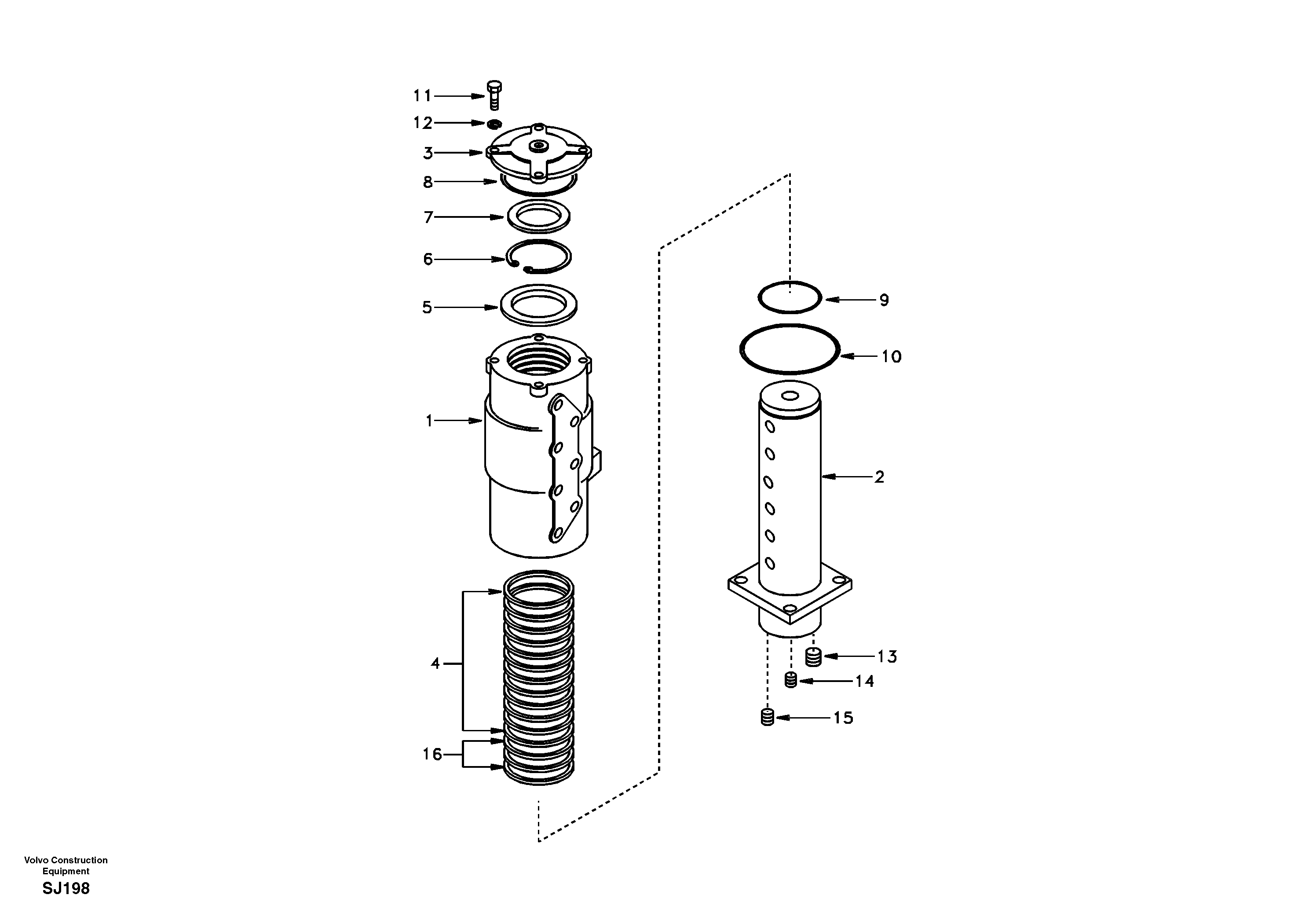 Turning joint — volvo parts diagram