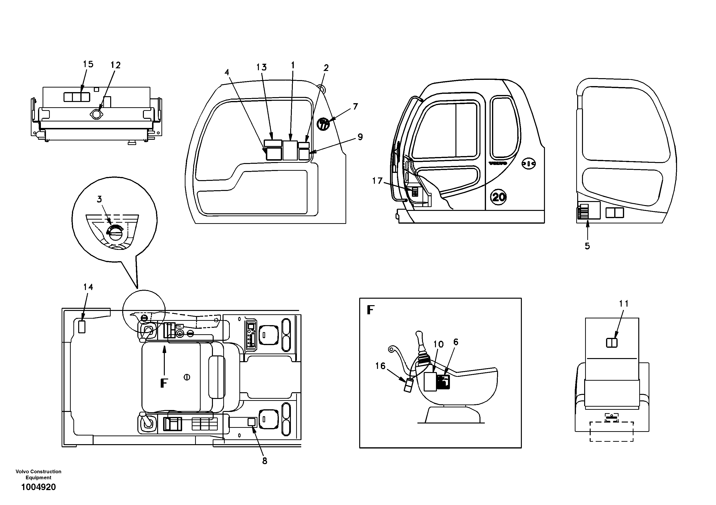 Decal, inner location  8278524 EUROPE,SER NO 3342- — volvo parts diagram