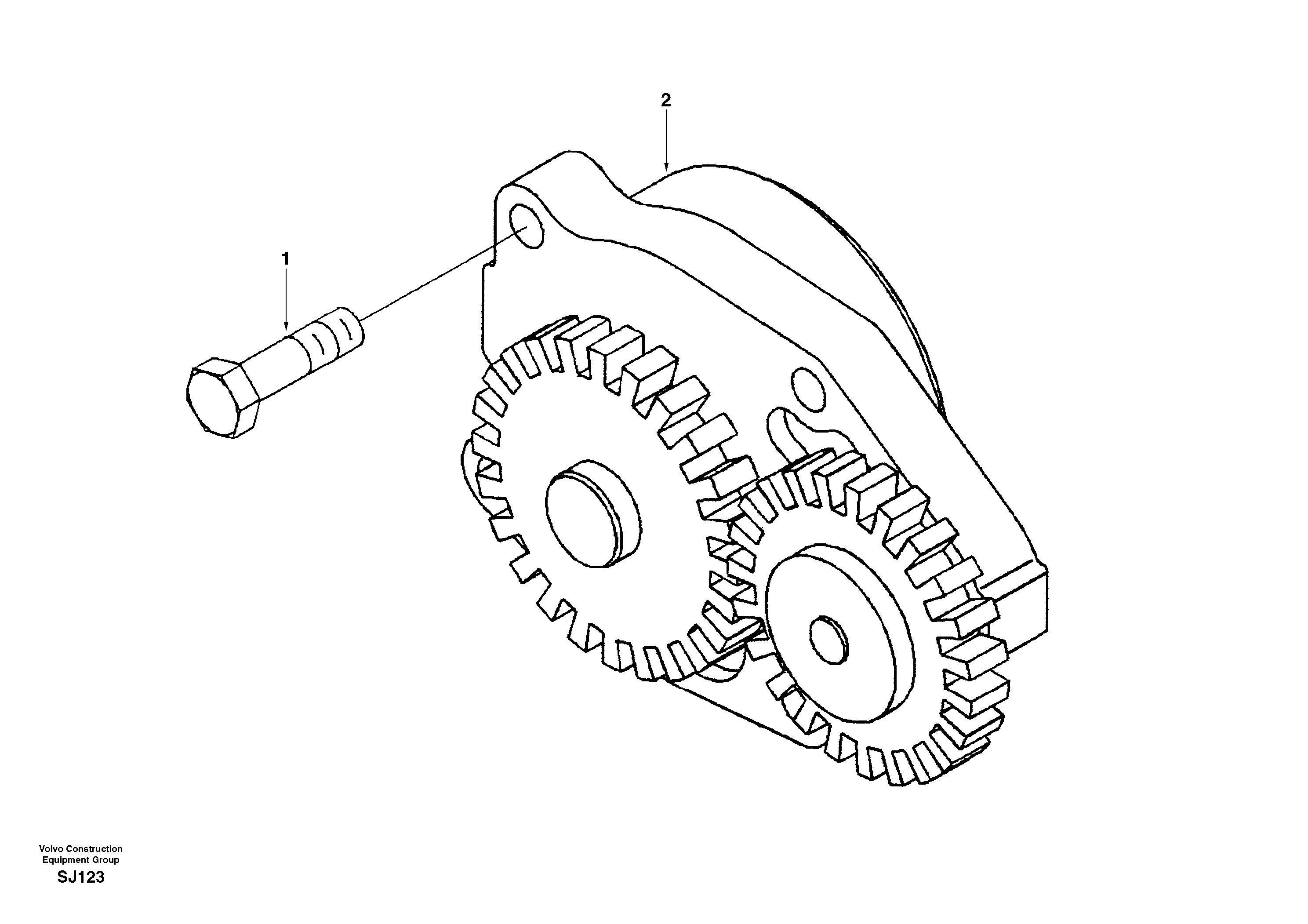 Oil pump — volvo parts diagram
