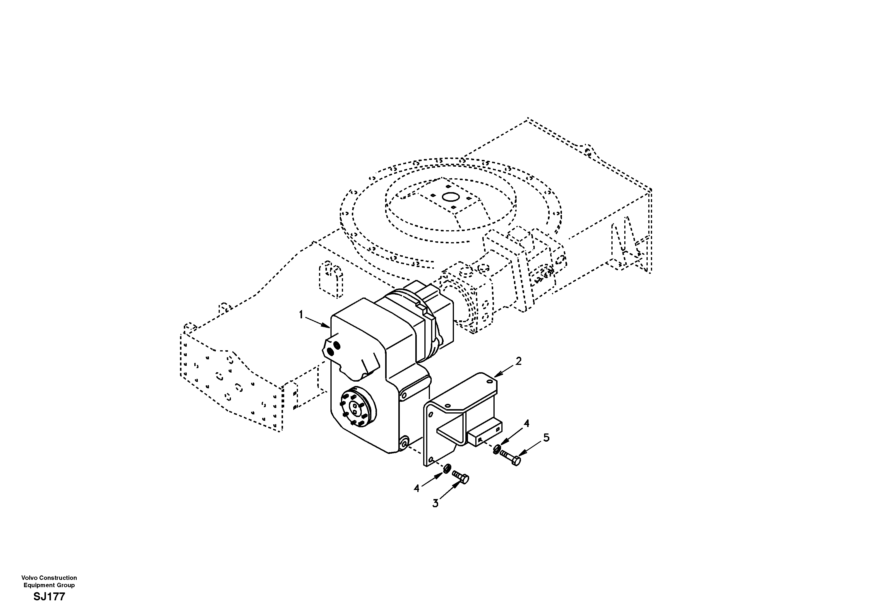 Transmission mounting — volvo parts diagram