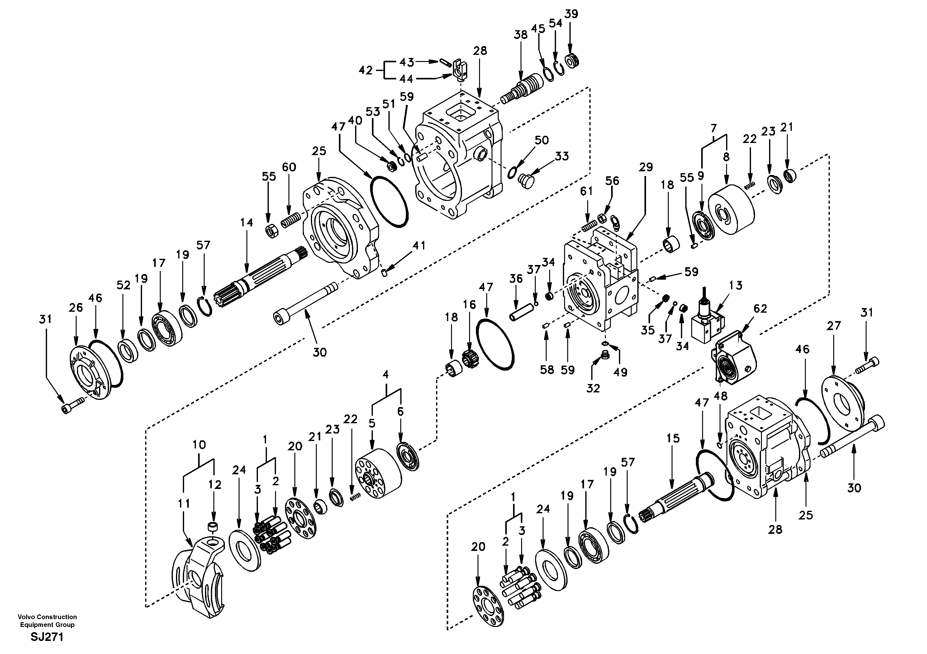 Hydraulic pump — volvo parts diagram