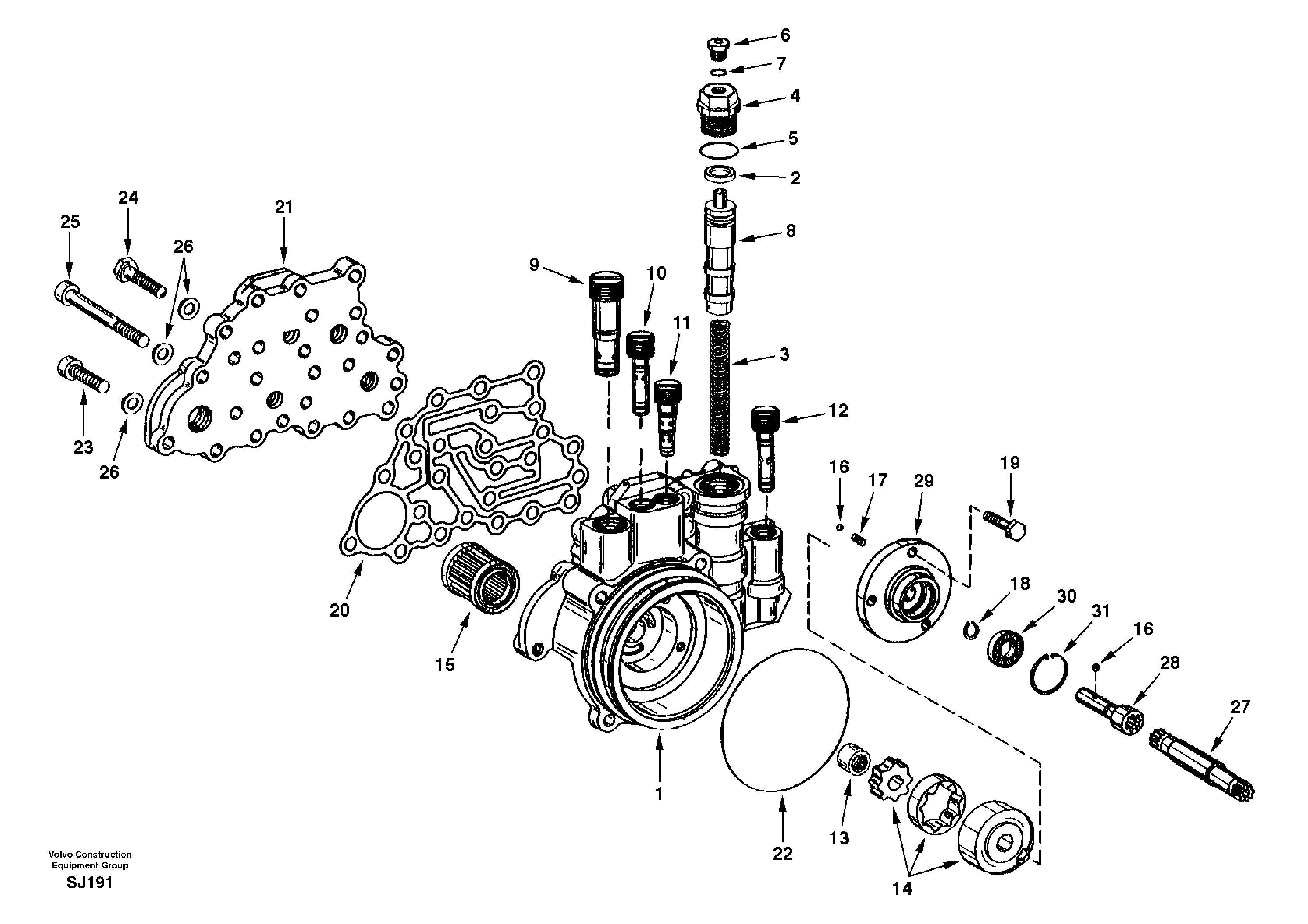 Gear shift sensor — volvo parts diagram