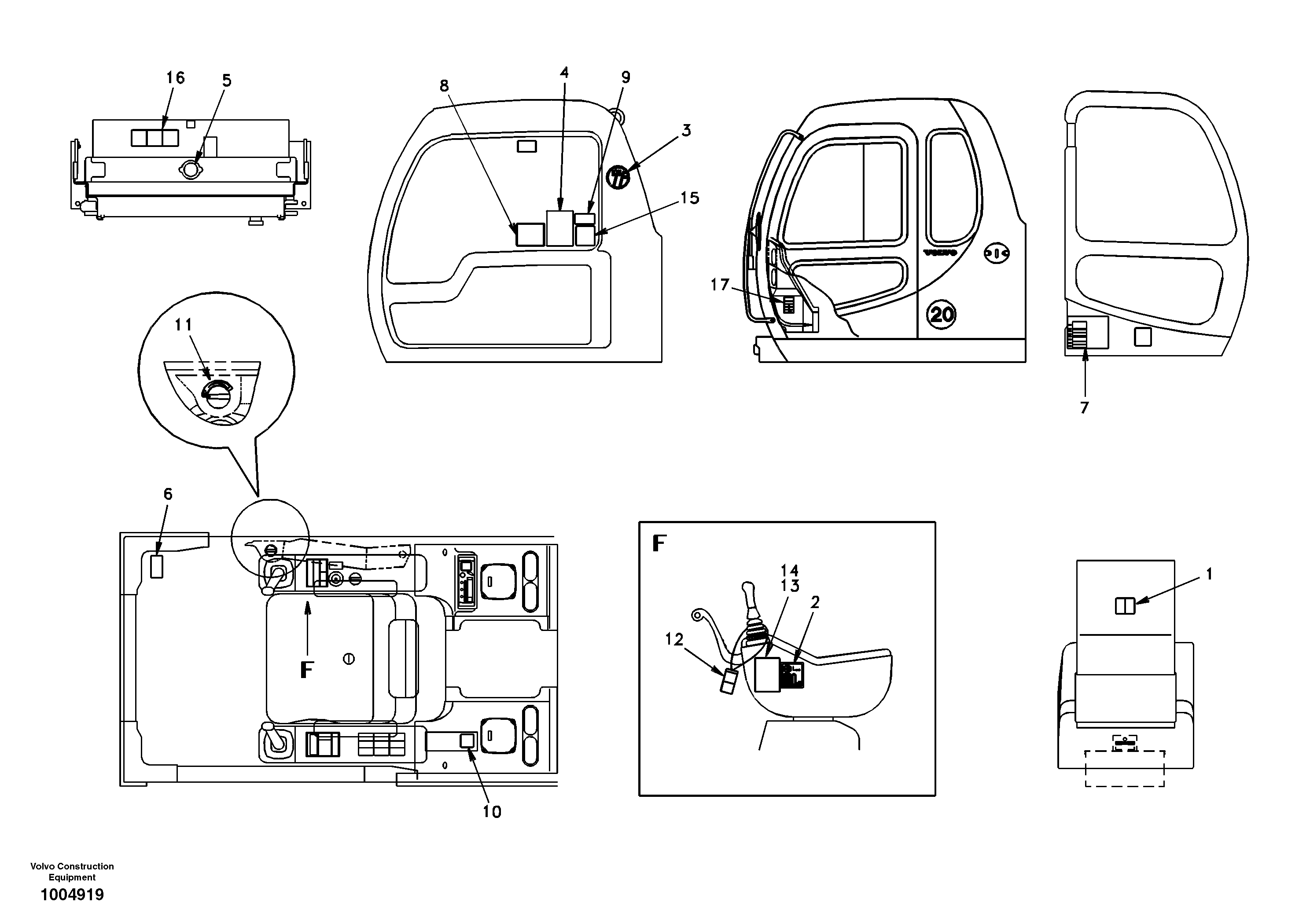 Decal, inner location  8278525 EUROPE,SER NO 3342- — volvo parts diagram
