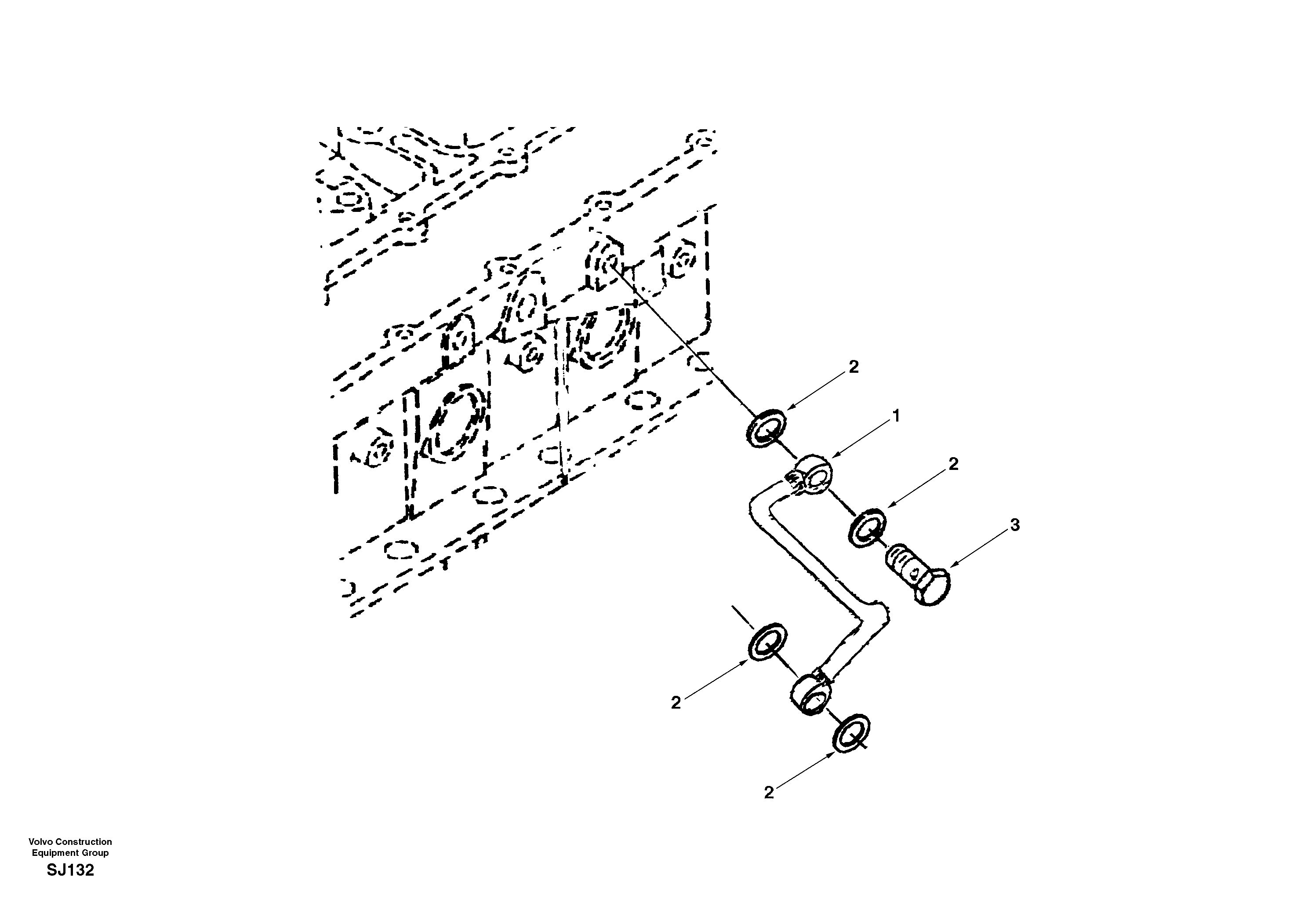 Fuel pipes, fuel injec.pump-fuel filter — volvo parts diagram