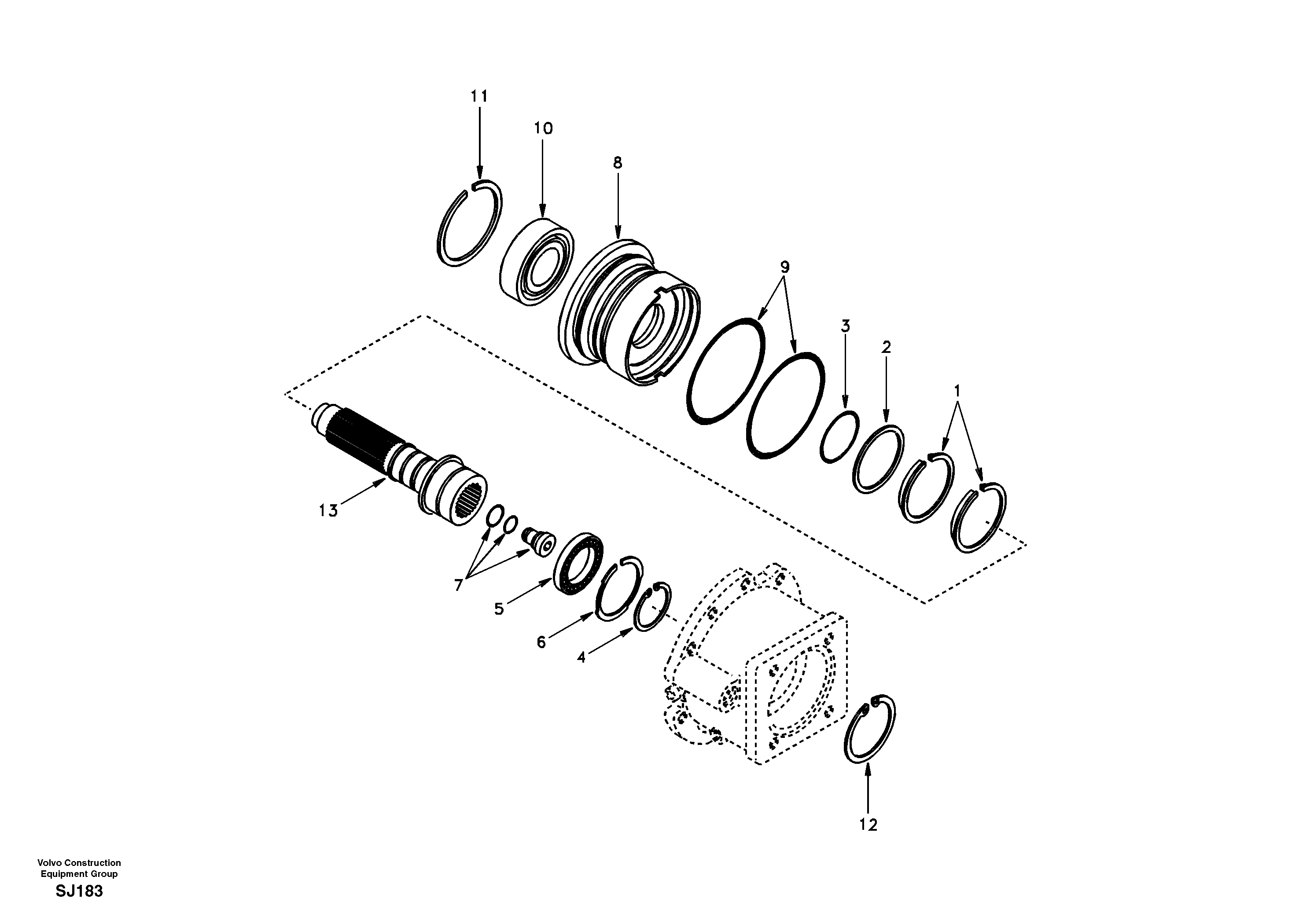 Input shaft — volvo parts diagram