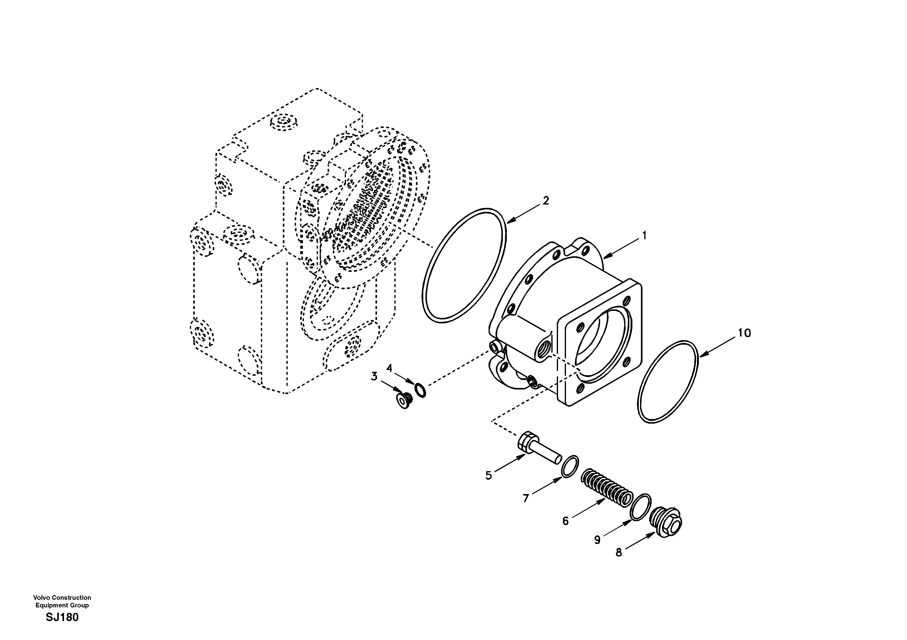 Input shaft, housing — volvo parts diagram