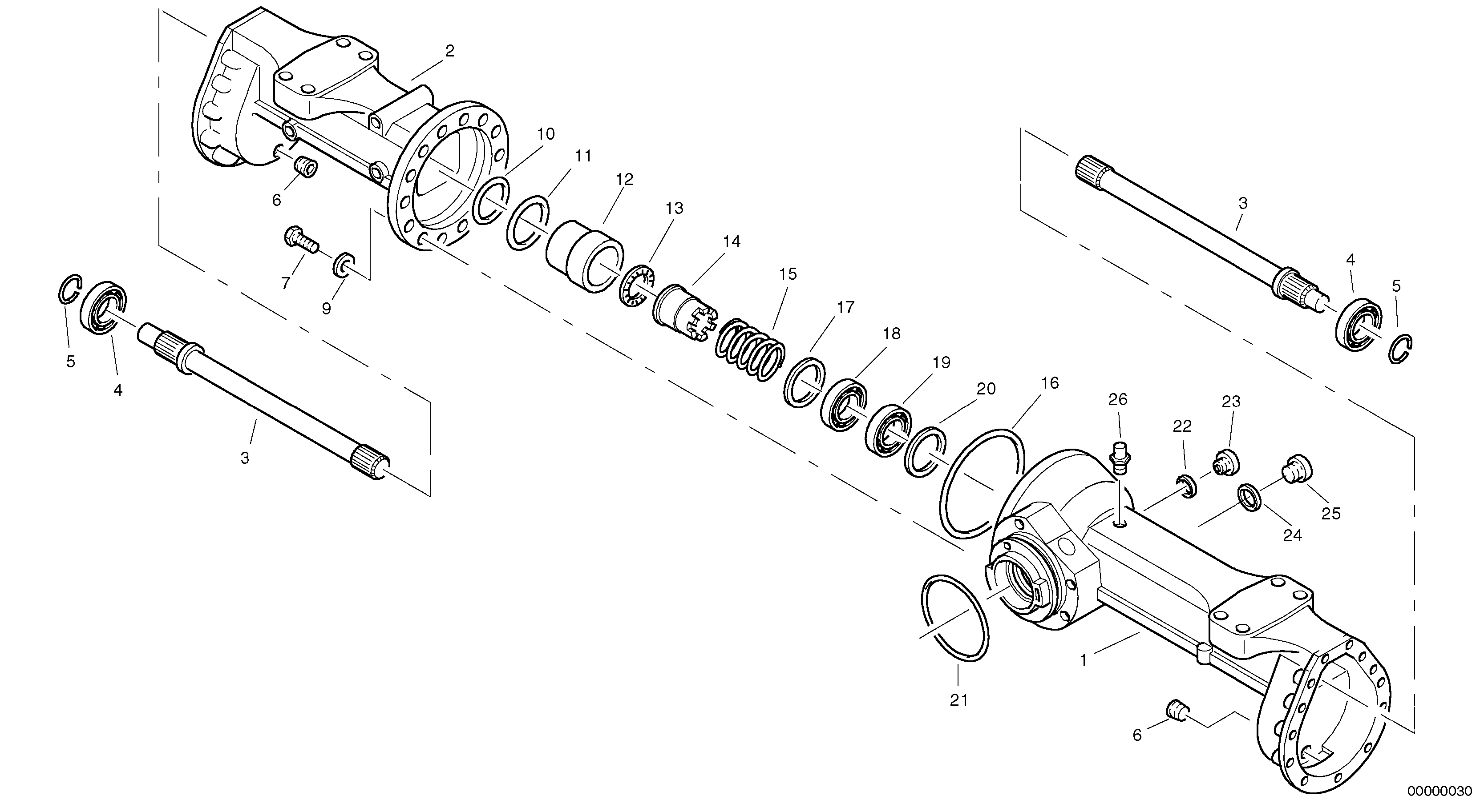 Housing - rear axle — volvo parts diagram