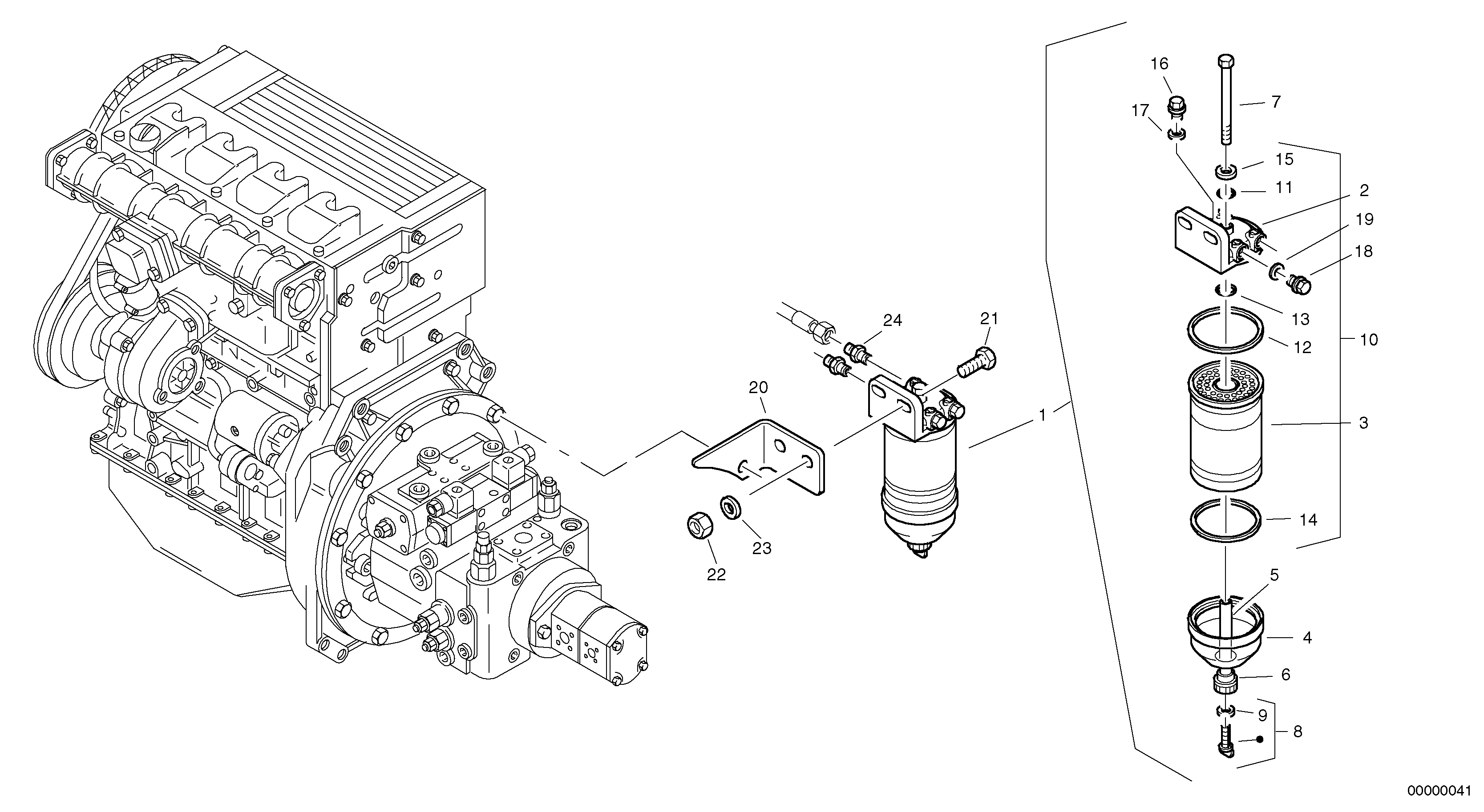 Filter - Water separator — volvo parts diagram