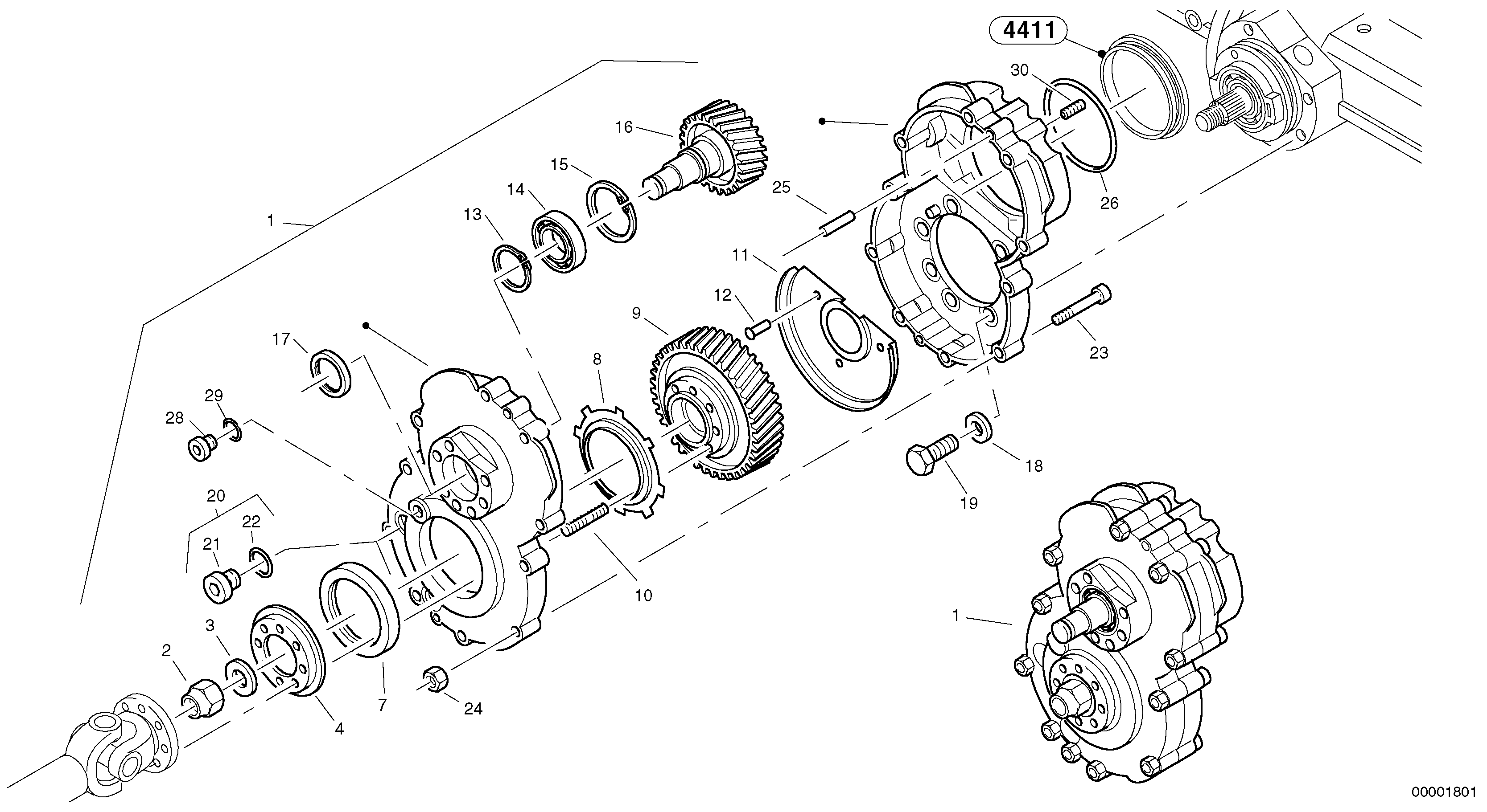 Gearbox assy — volvo parts diagram