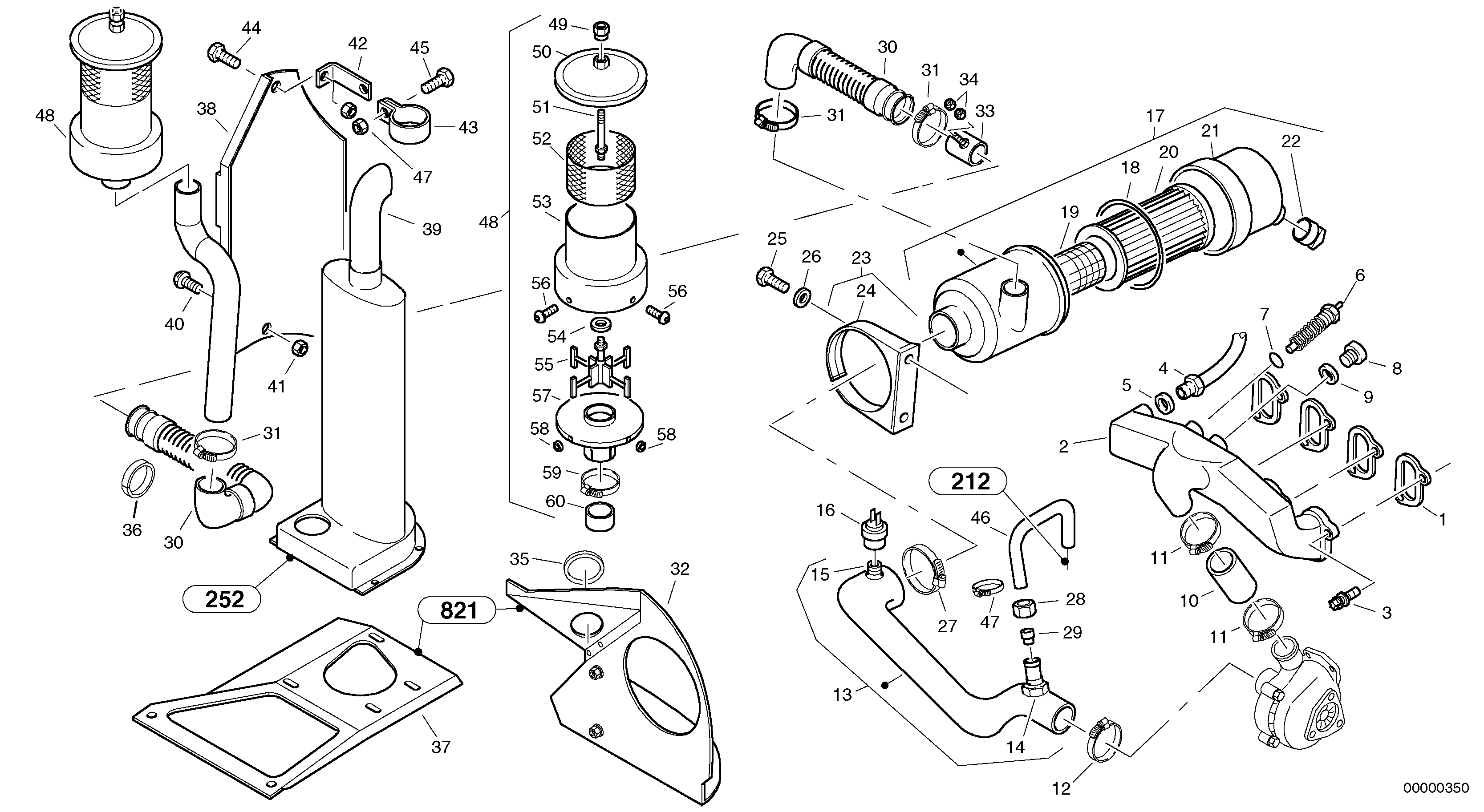 Pre-filter - Turbo Ii — volvo parts diagram