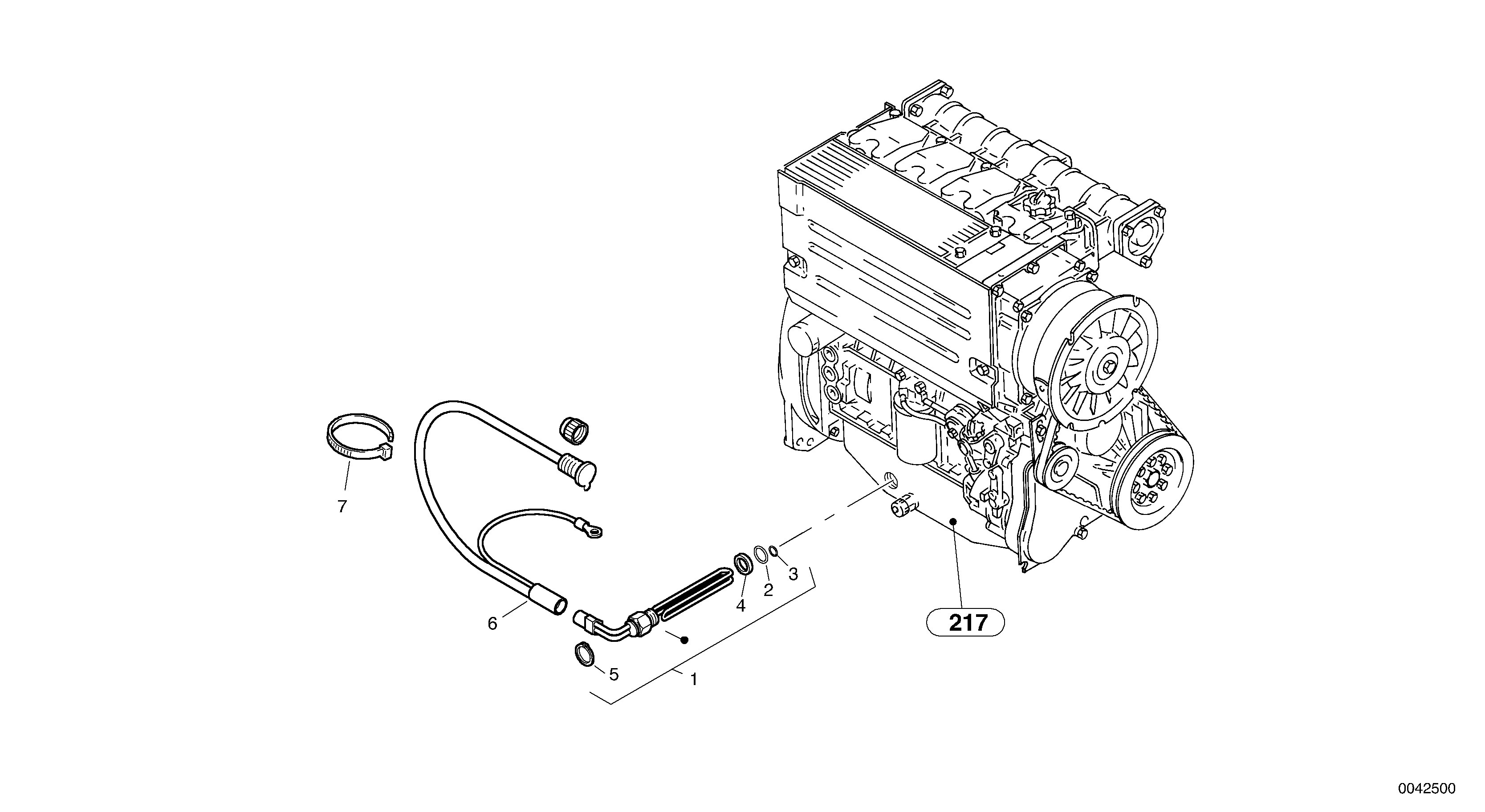 Motor oil preheating — volvo parts diagram