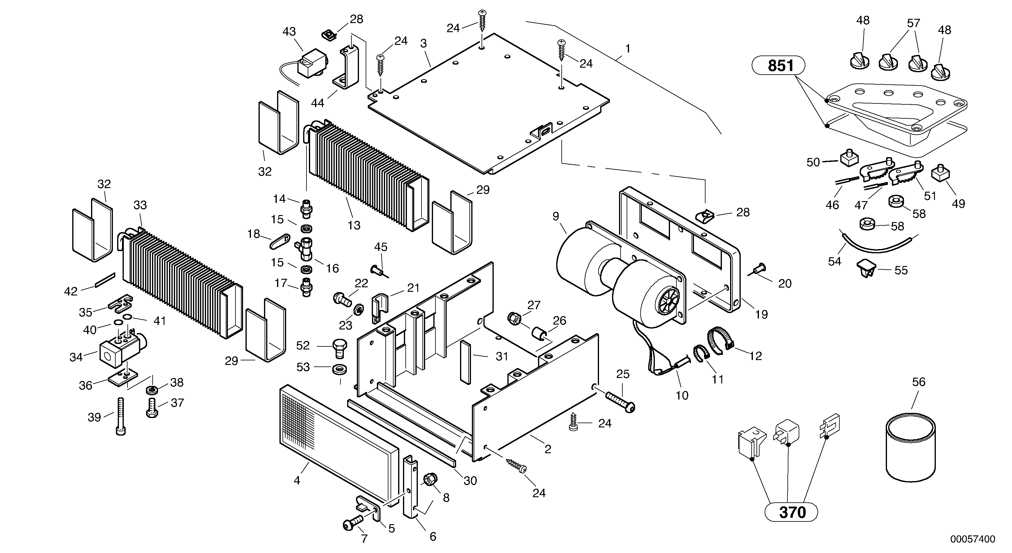 Air-conditioning system — volvo parts diagram