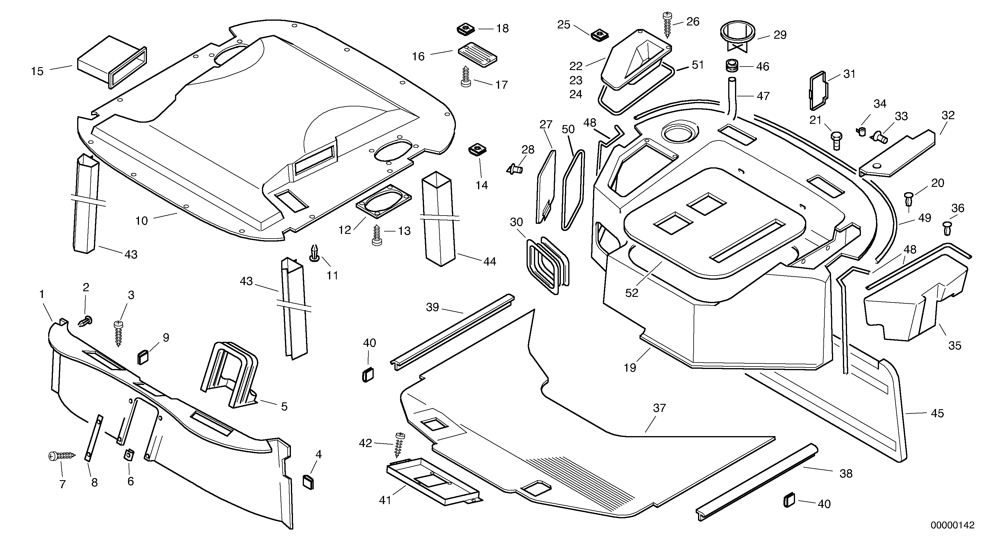 Isolation - Cabine — volvo parts diagram