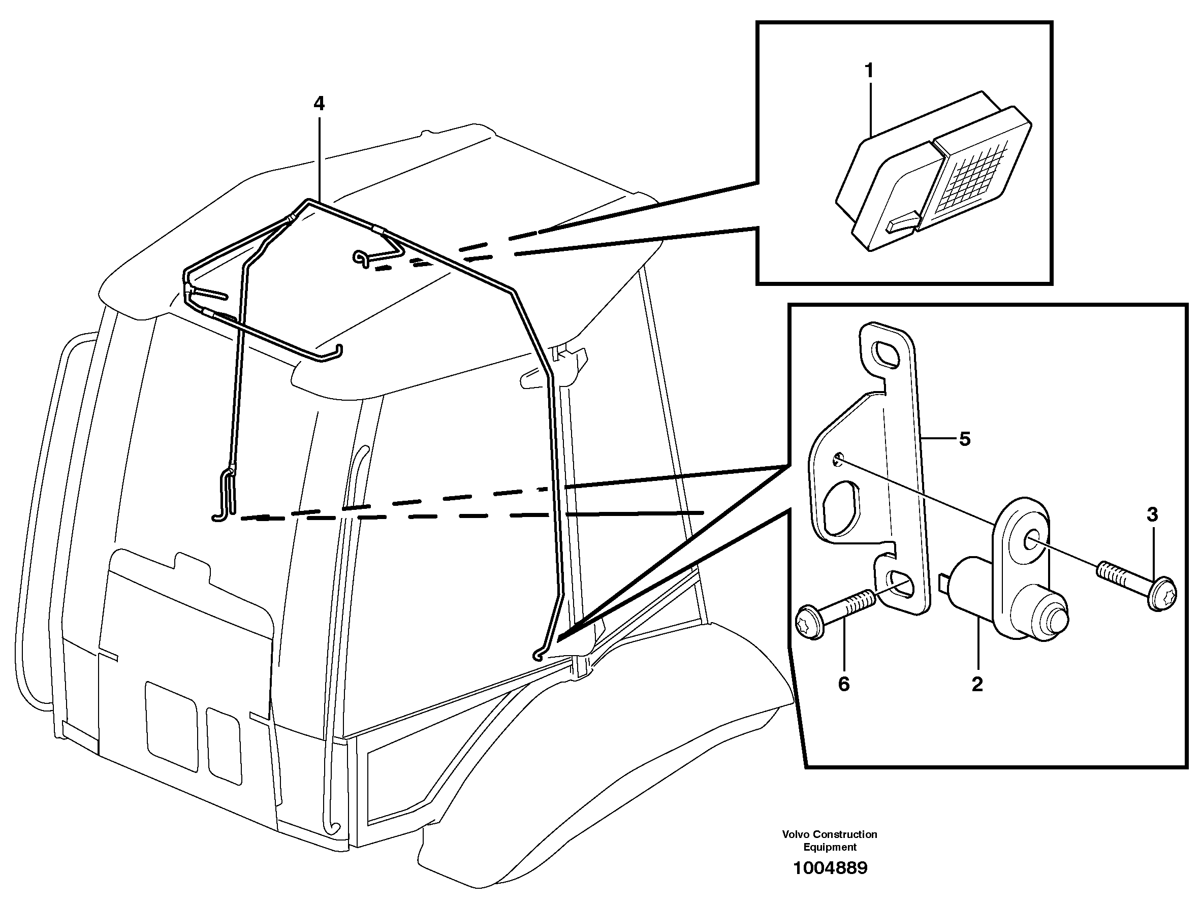 Inner lamp — volvo parts diagram