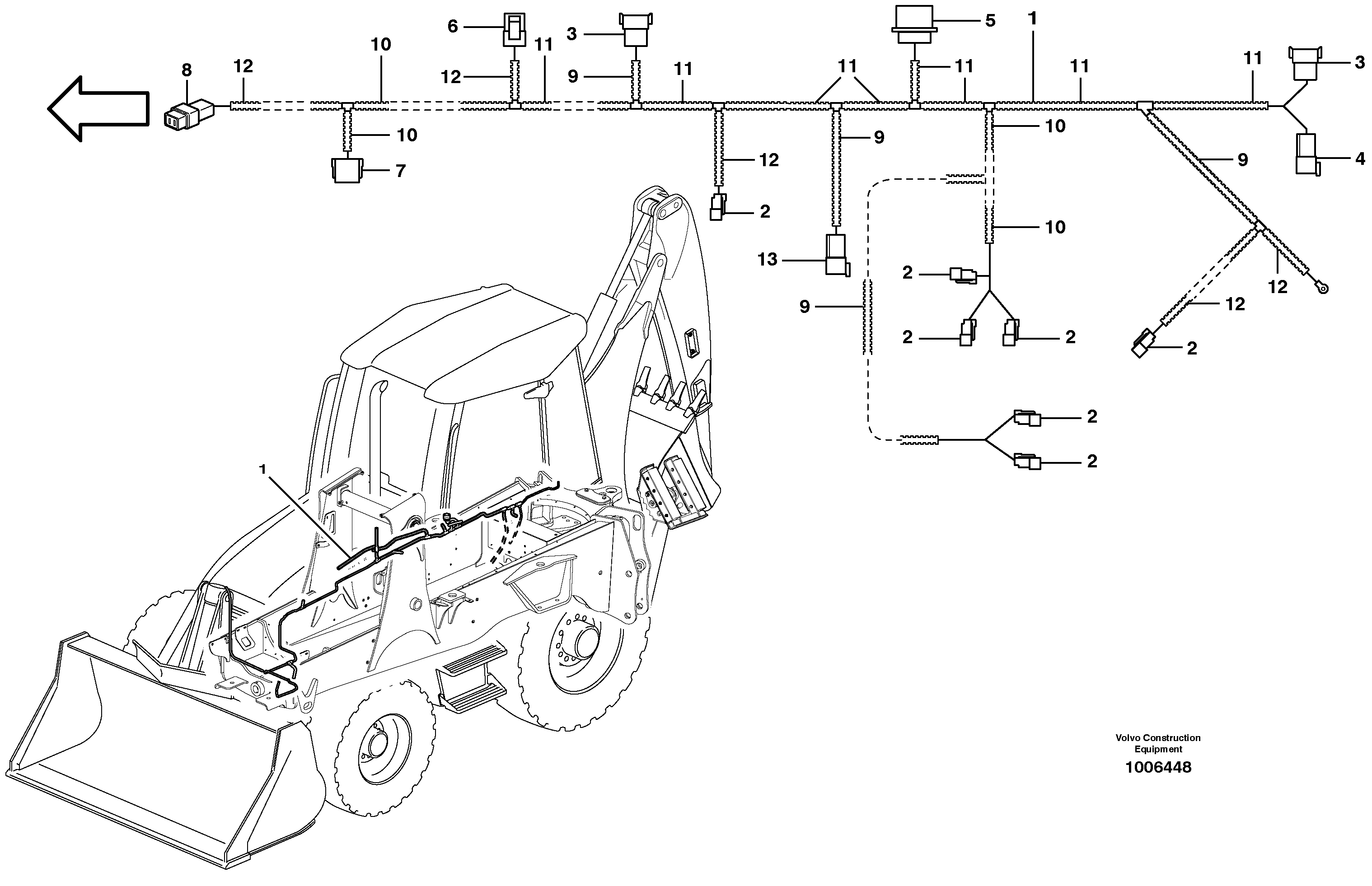 Cable harness chassis — volvo parts diagram