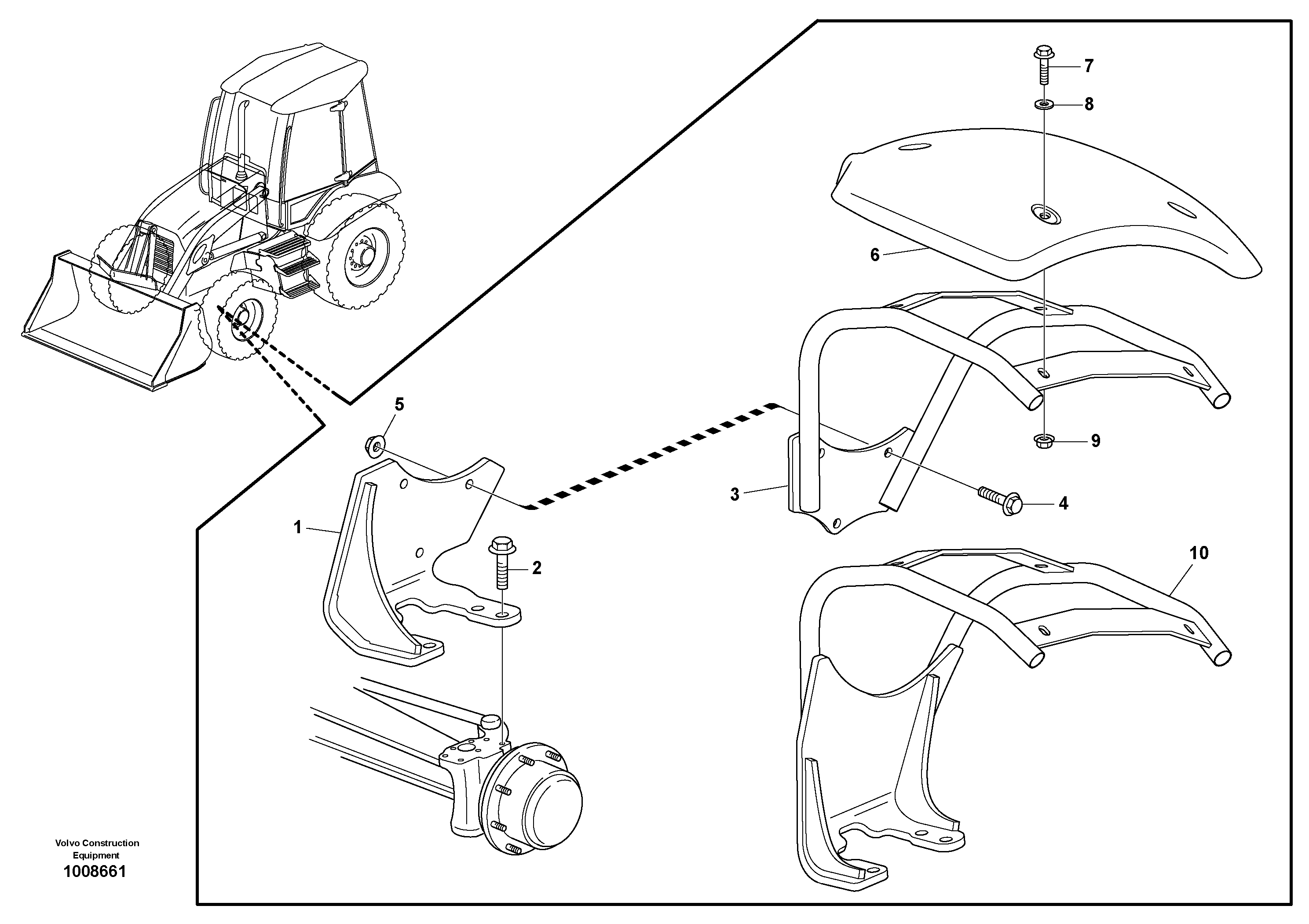 Fender, front  11891325 — volvo parts diagram