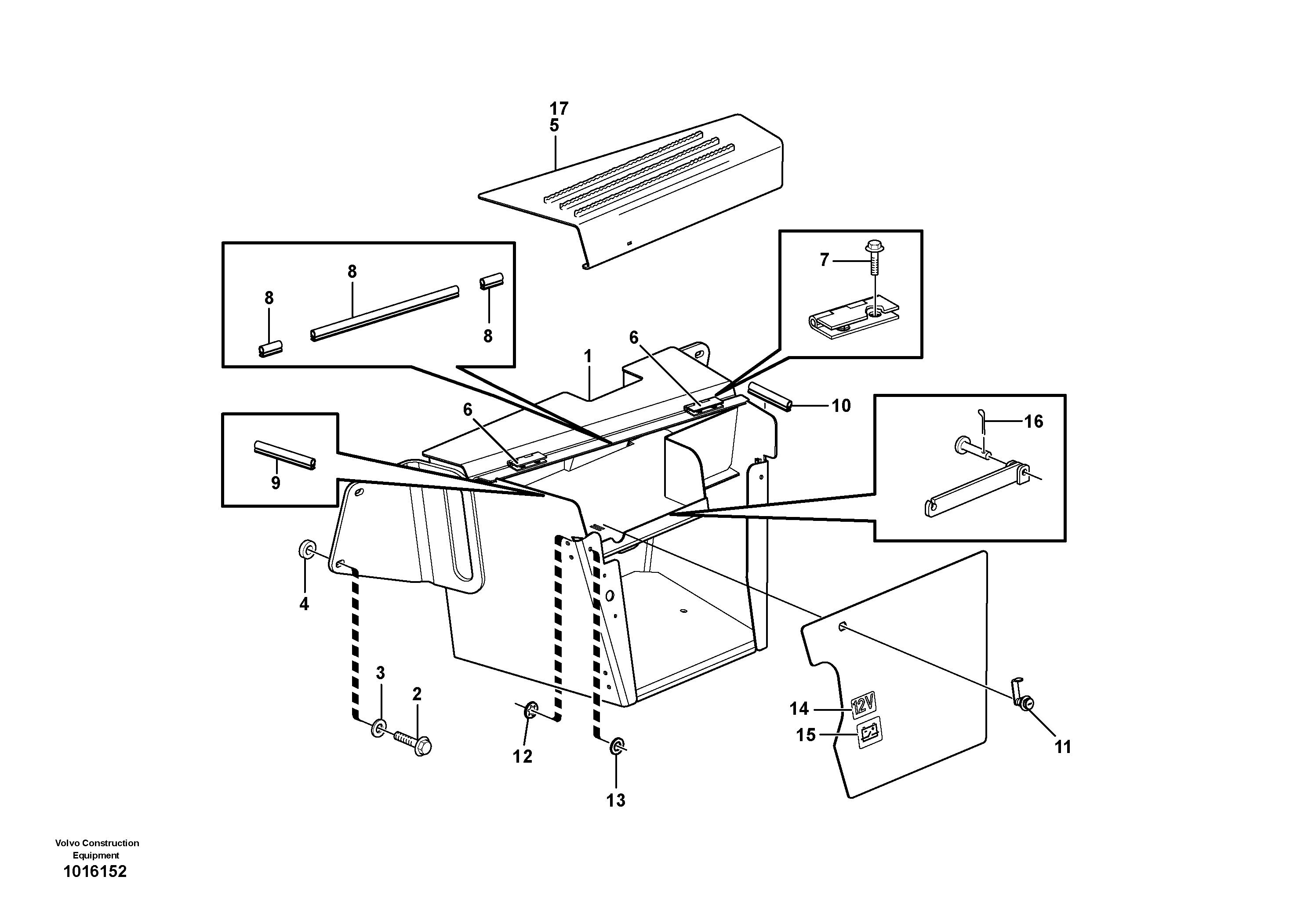 Toolbox  SER NO 10641-, INCL 10637 — volvo parts diagram
