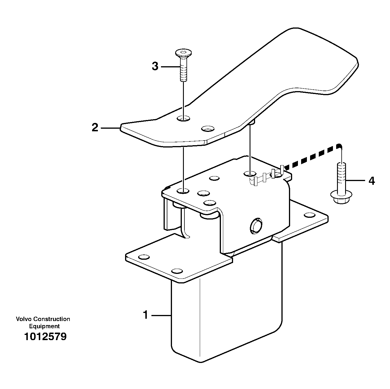 Pedal  11891005, 11891065 — volvo parts diagram