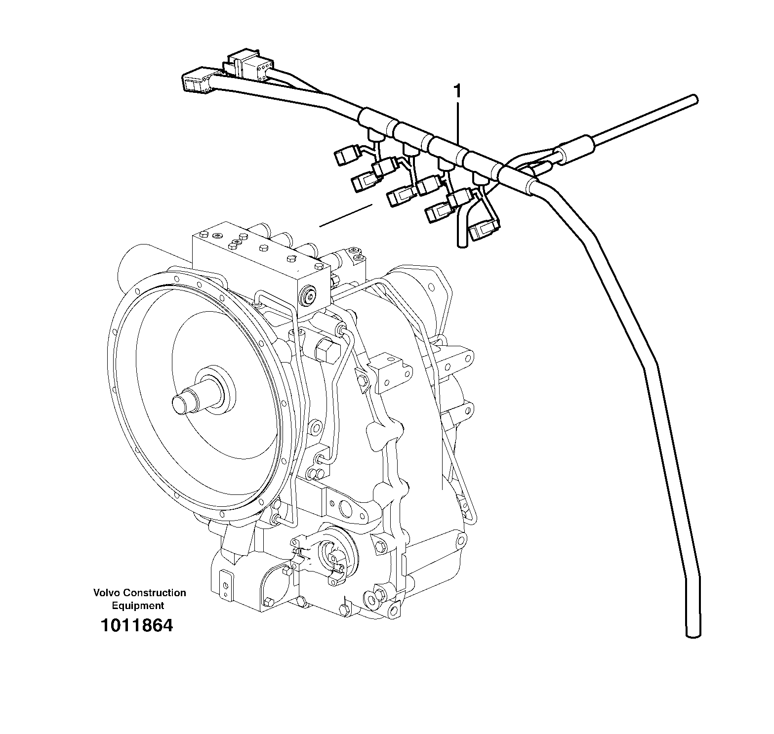 Cable harness, transmission.  11891255 — volvo parts diagram