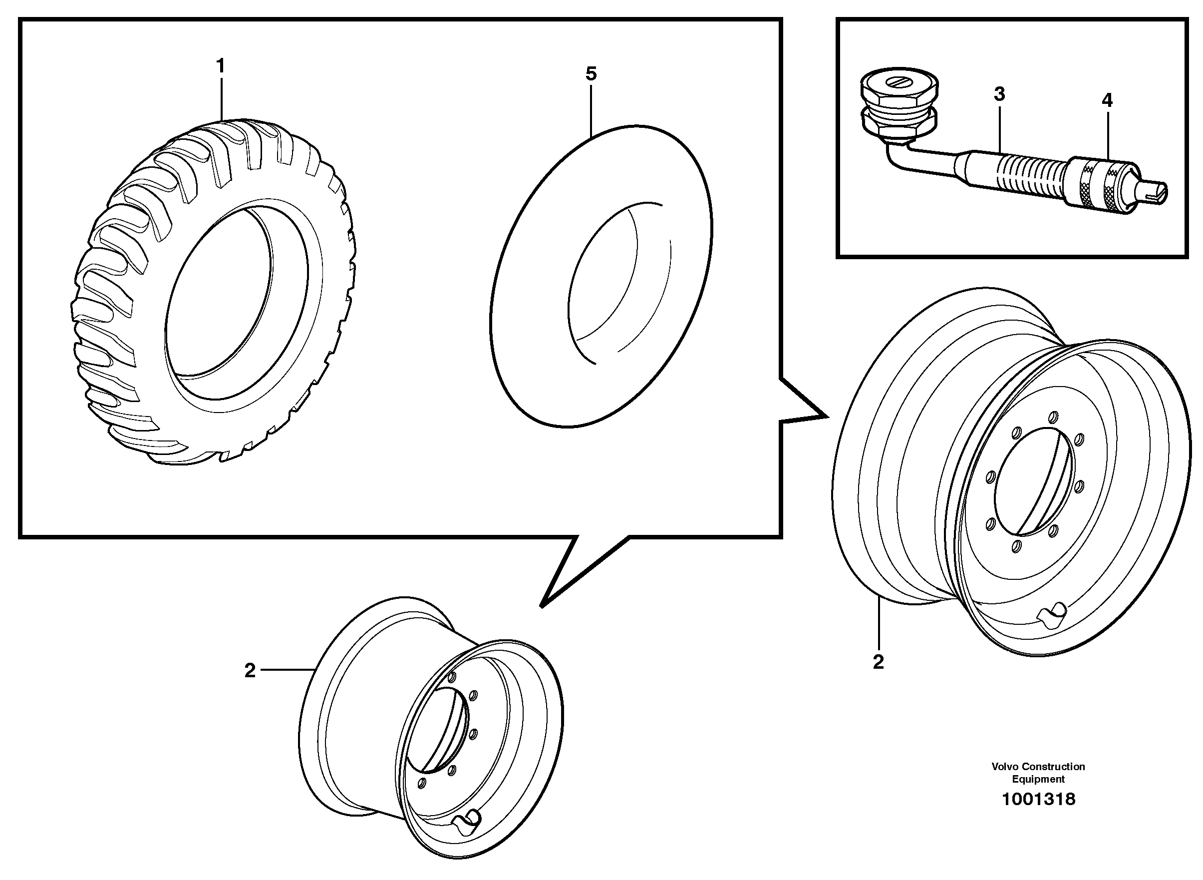 Wheel — volvo parts diagram
